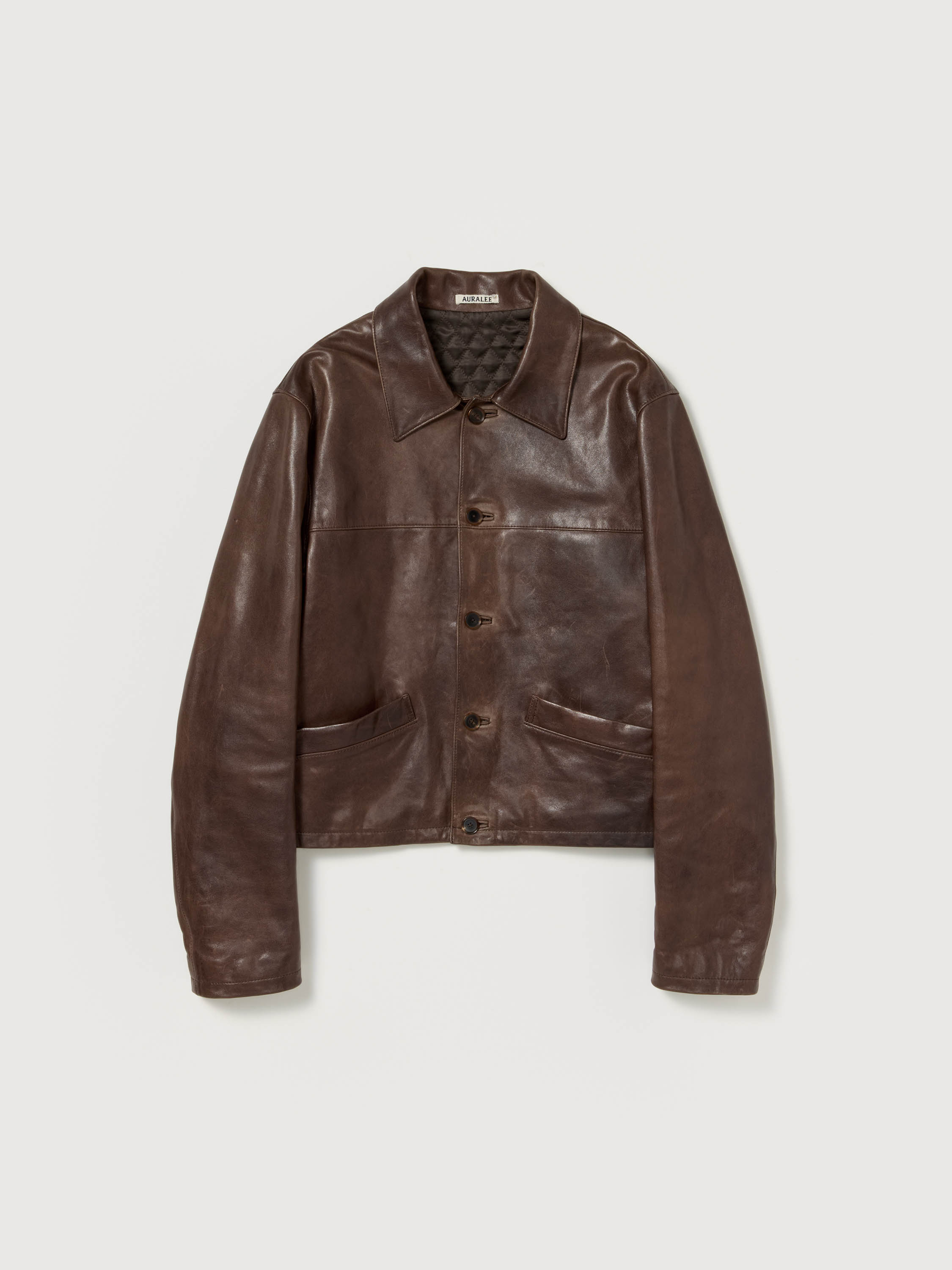 HEAVY LAMB LEATHER BLOUSON 詳細画像 DARK BROWN 7