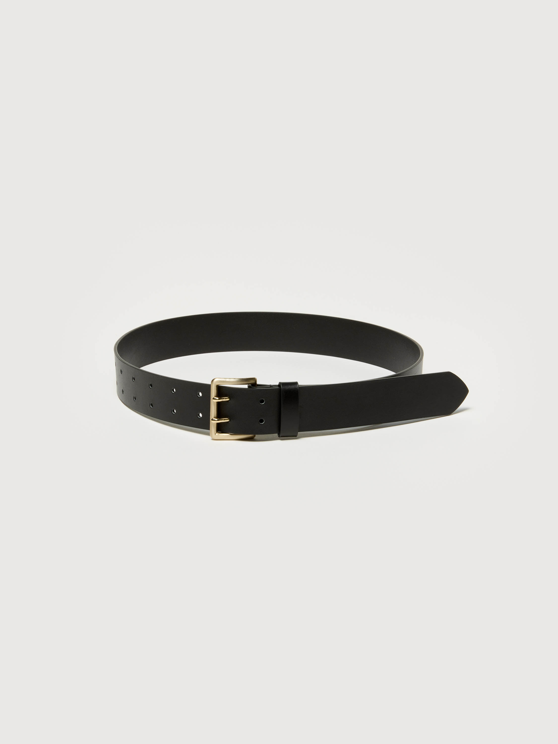 TWO-HOLE BUCKLE BELT 詳細画像 BLACK 1