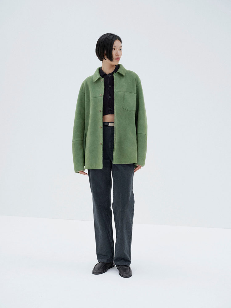 MERINO MOUTON SHIRT BLOUSON