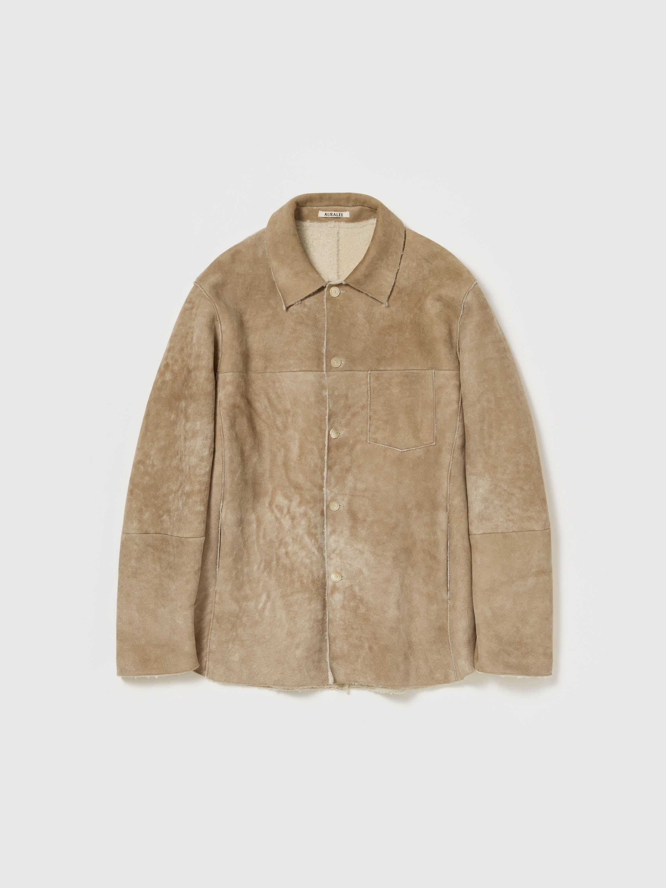 MERINO MOUTON SHIRT BLOUSON 詳細画像 BEIGE 1