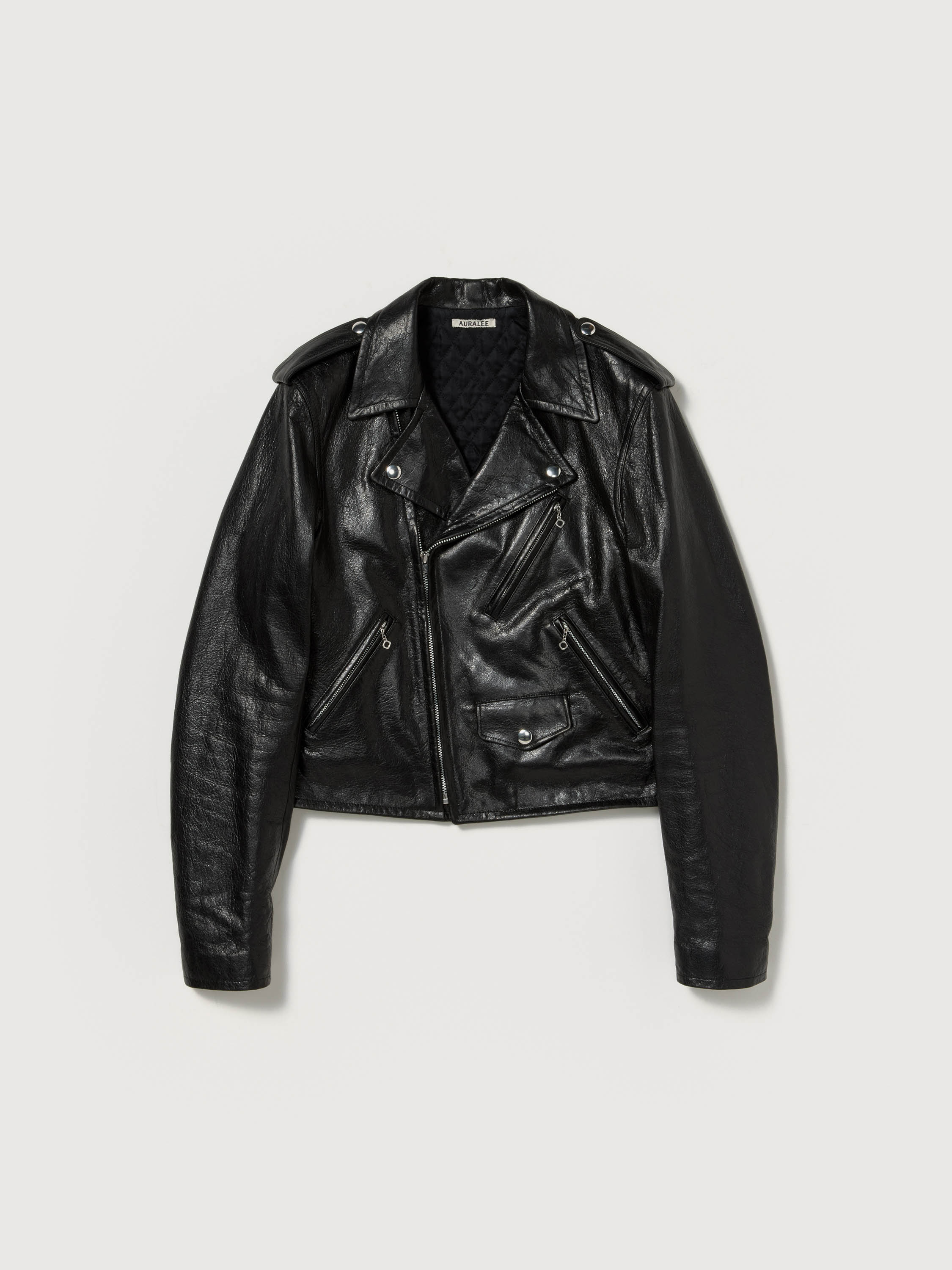 LAMB LEATHER RIDERS JACKET 詳細画像 BLACK 6