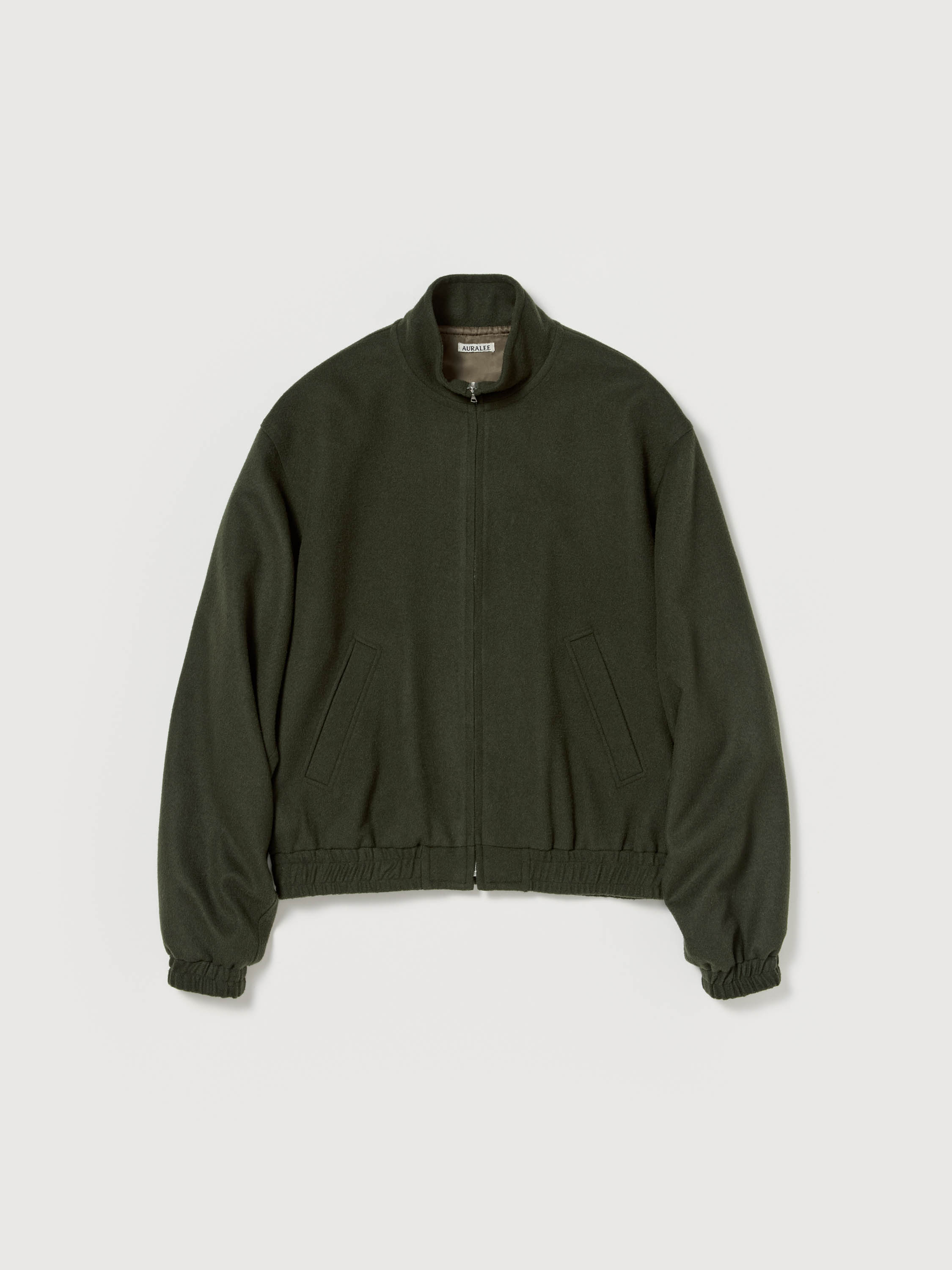 BABY CAMEL FLANNEL ZIP BLOUSON - AURALEE Official Website