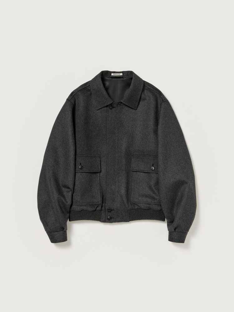 AURALEE / オーラリー | SOFT RUBBER BLOUZON Auralee Soft Rubber Blouzon - Dark Green | Garmentory