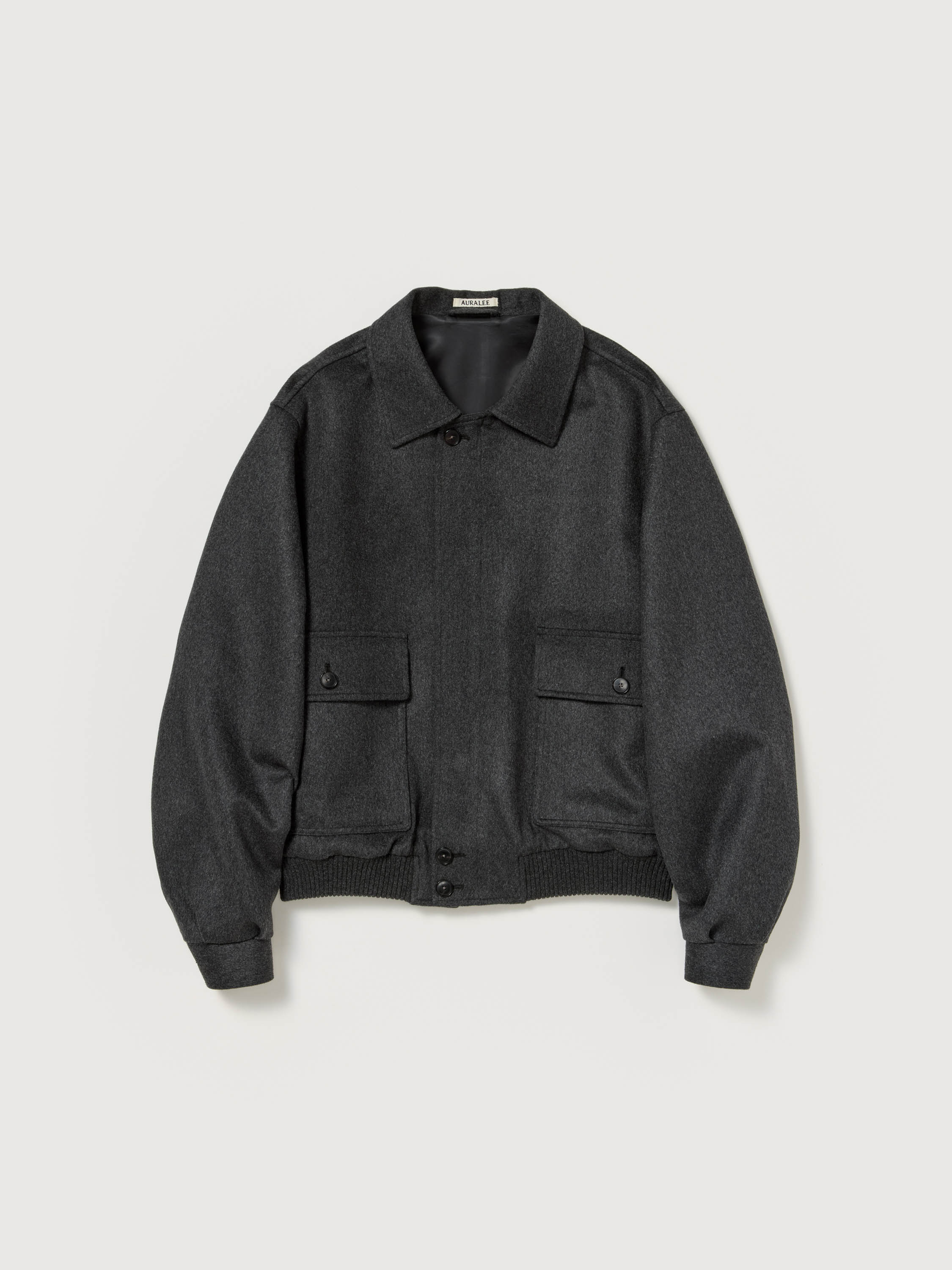 CASHMERE MOLESKIN ZIP BLOUSON 詳細画像 TOP CHARCOAL 1