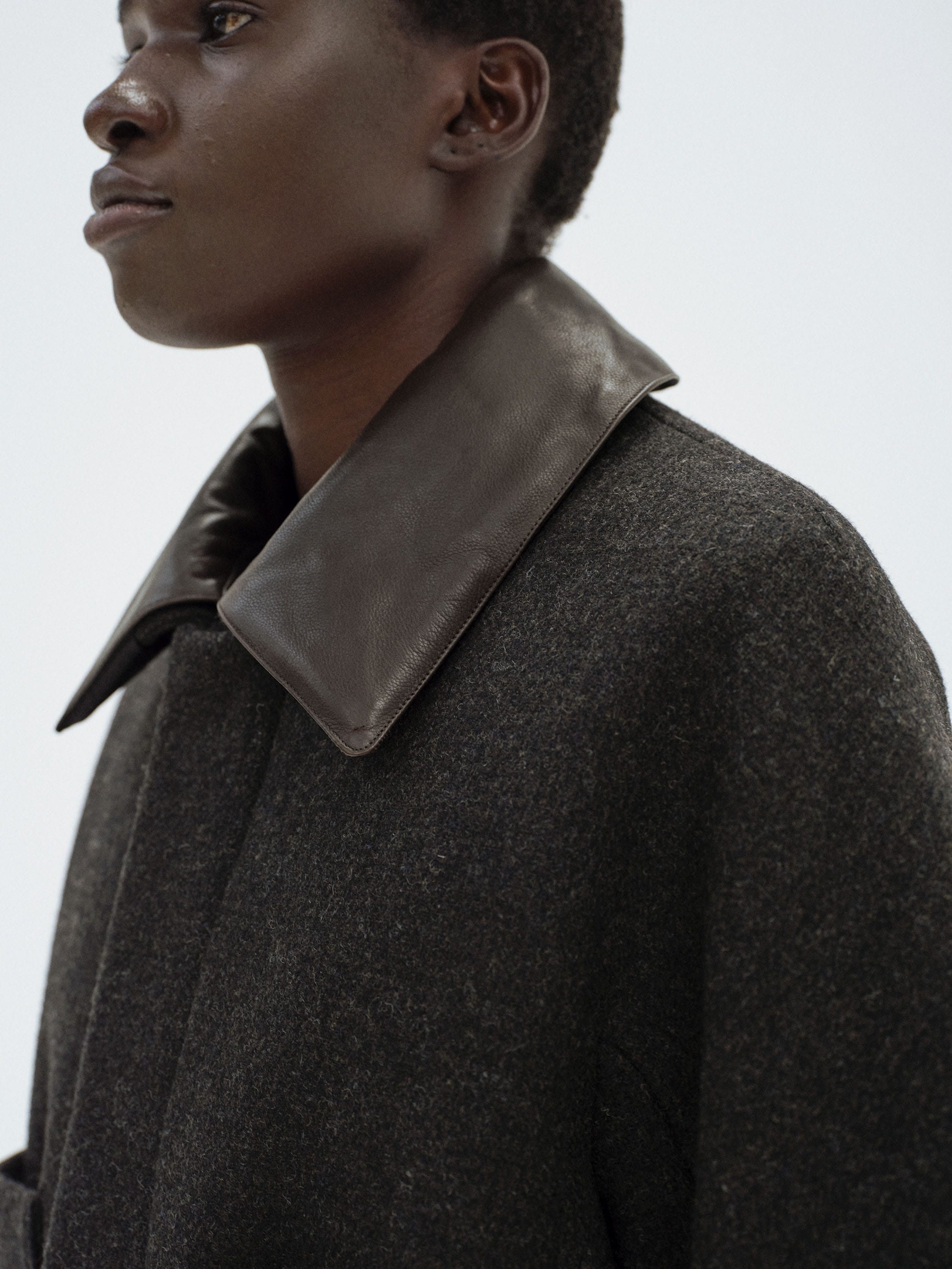 SHETLAND WOOL DOUBLE CLOTH BLOUSON 詳細画像 DARK CHARCOAL 3