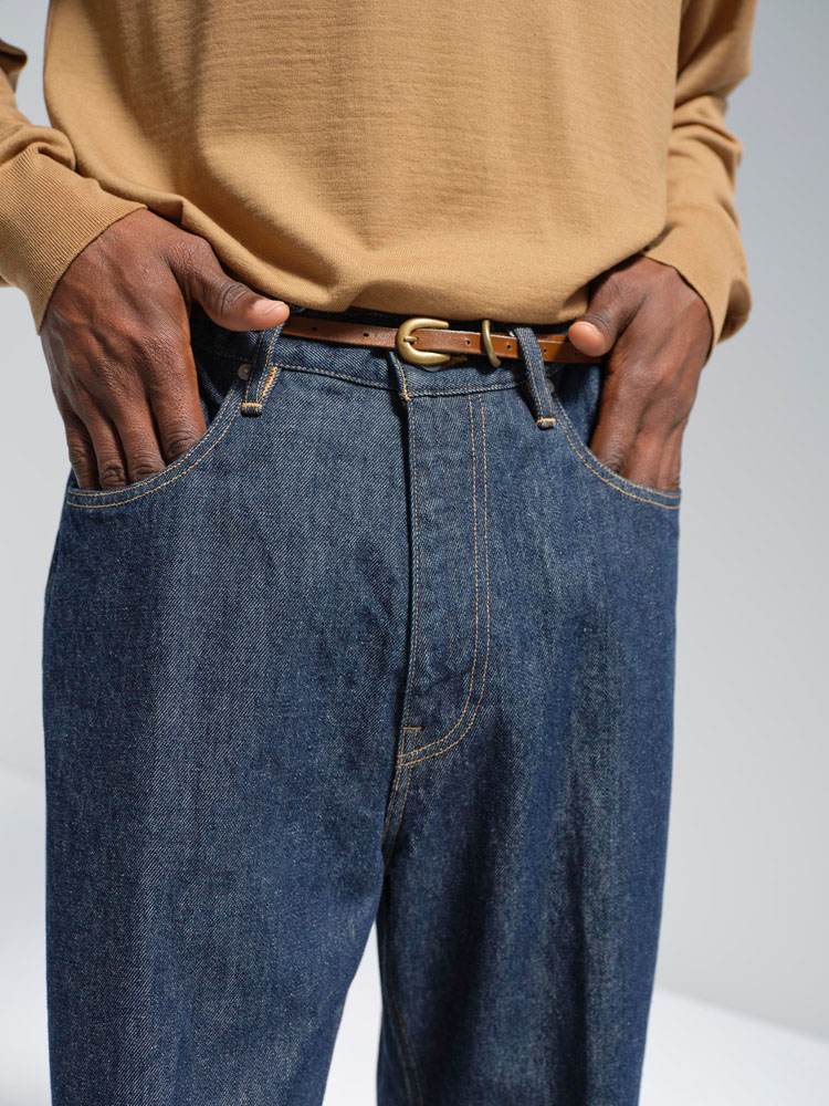 LEATHER NARROW BELT