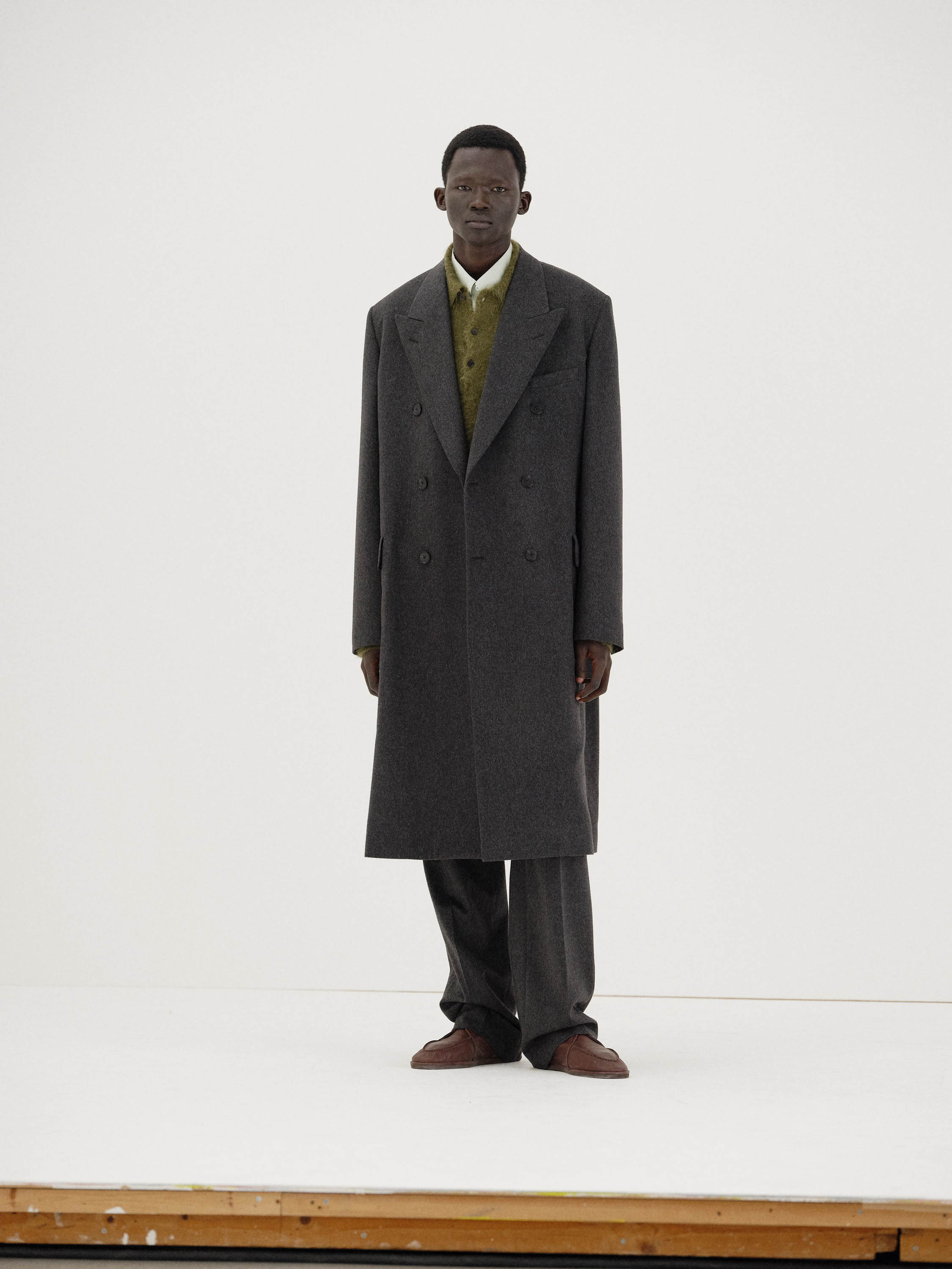 CASHMERE MOLESKIN COAT 詳細画像 TOP CHARCOAL 1