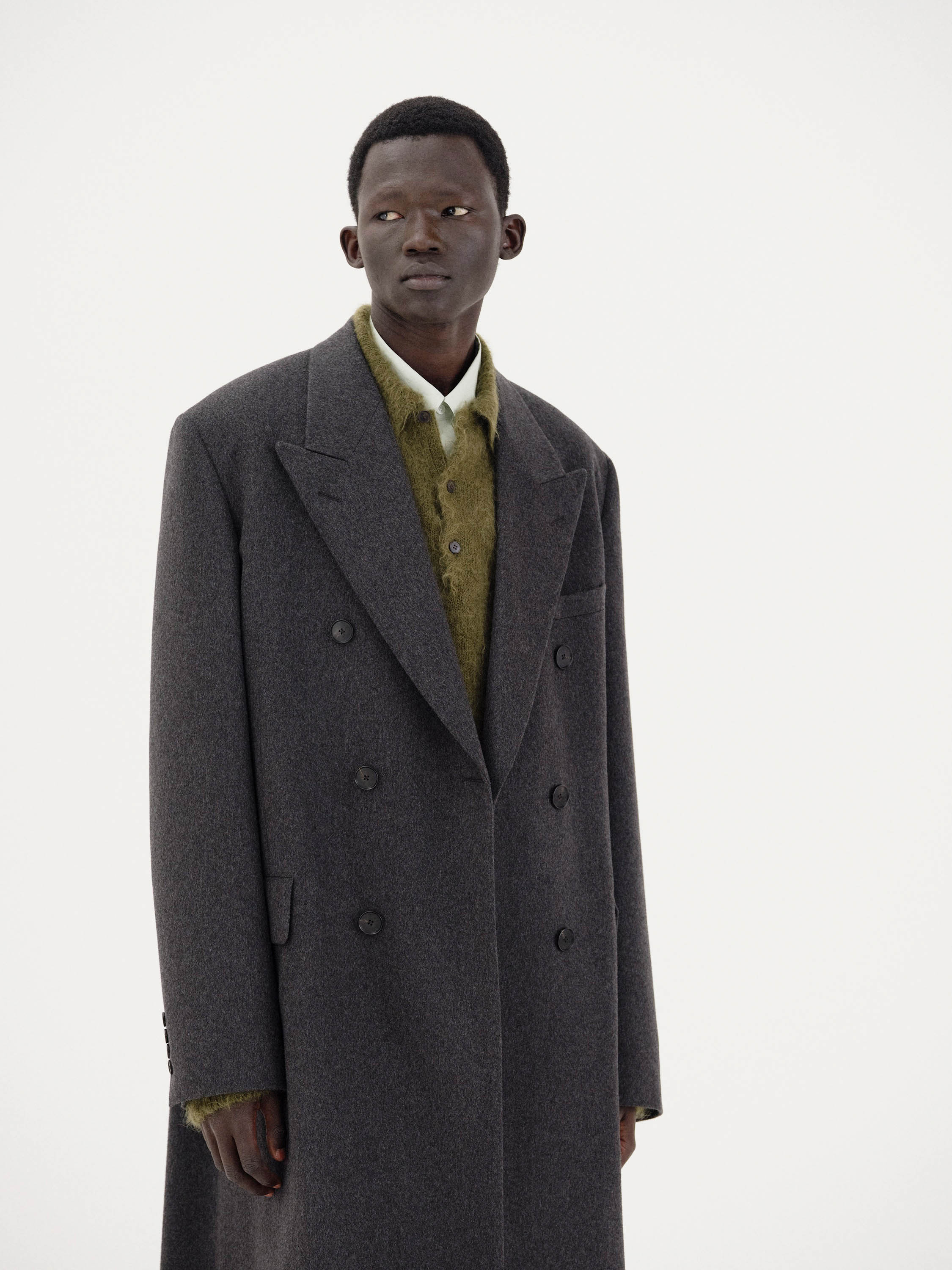 CASHMERE MOLESKIN COAT 詳細画像 TOP CHARCOAL 2