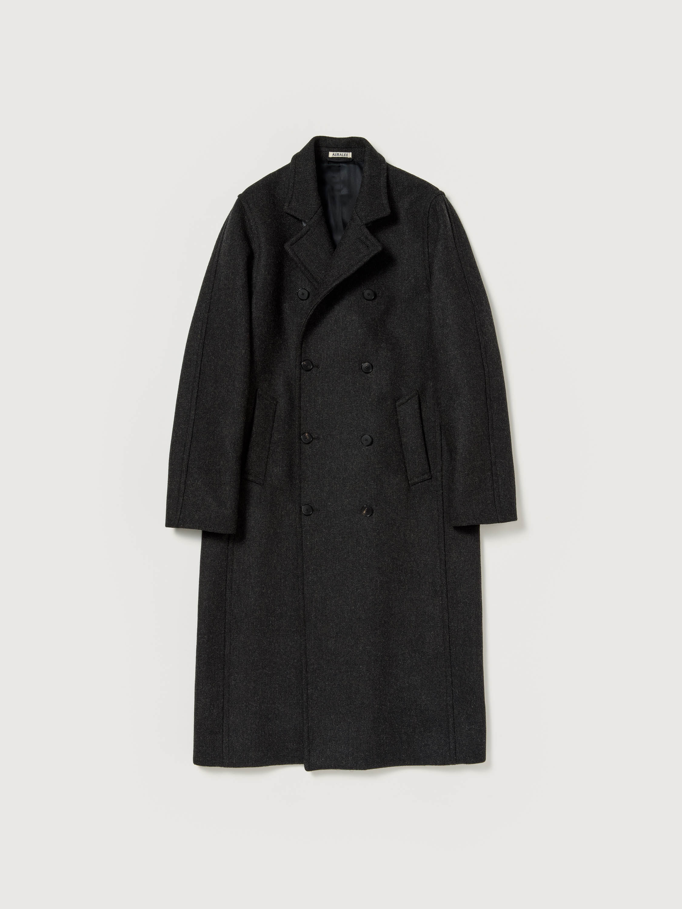 SHETLAND WOOL DOUBLE CLOTH COAT 詳細画像 DARK CHARCOAL 1