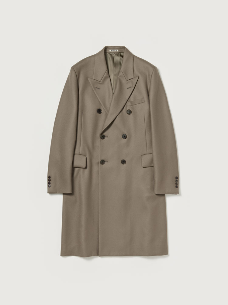 AURALEE（オーラリー）WOOL MELTON TRENCH COAT Auralee Melton wool and alpaca trench coat Auralee
