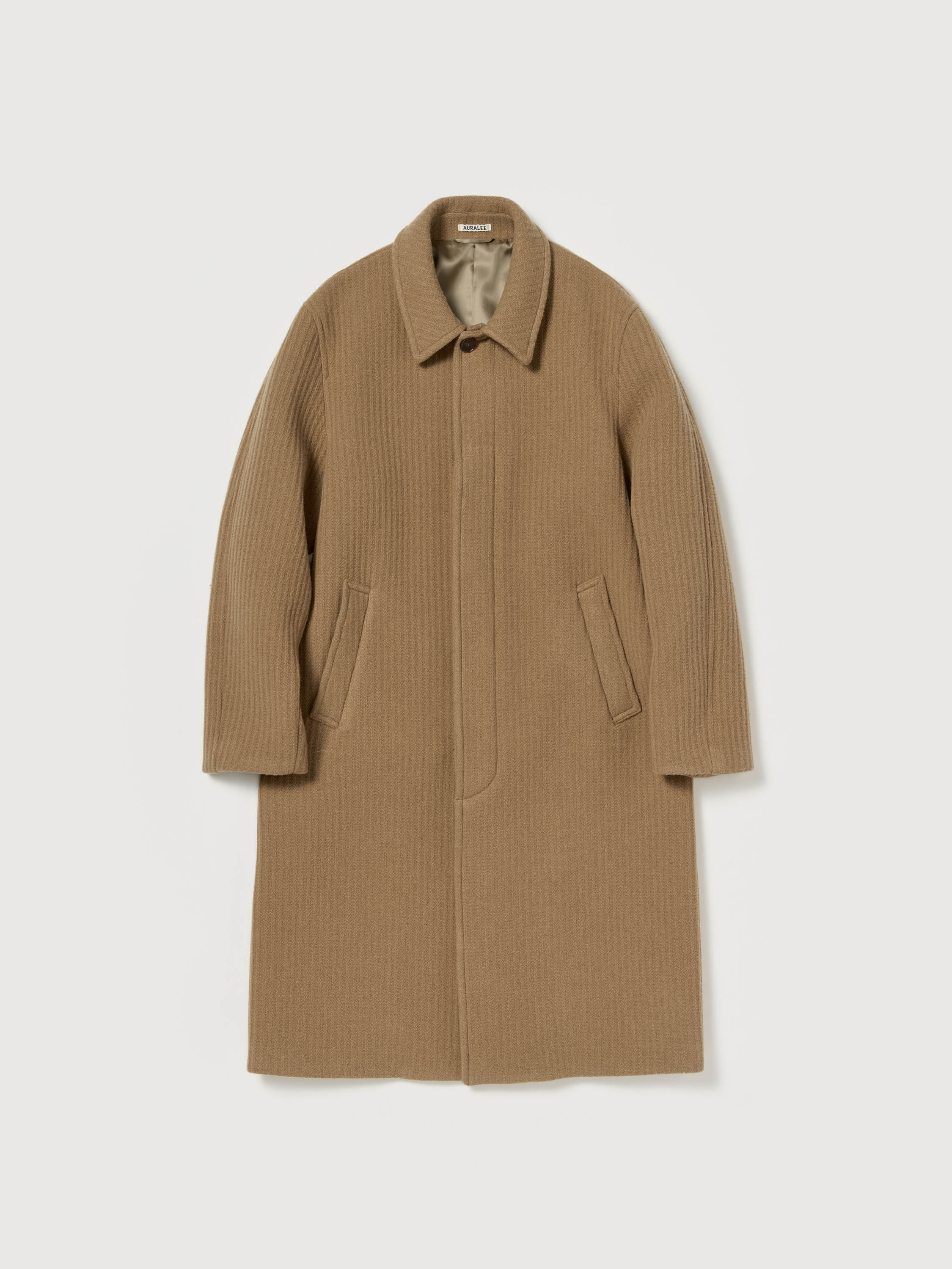 SPONGE BONDED WIDE WALE WOOL SOUTIEN COLLAR COAT 詳細画像 CAMEL 6