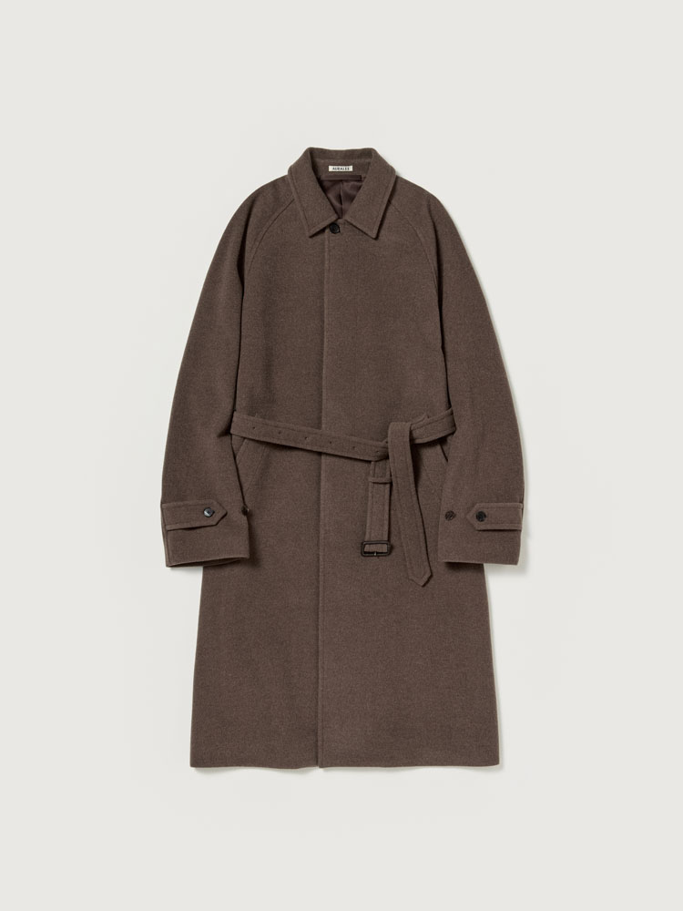 ジャケット・アウター Auralee MOSSER SOUTIEN COLLAR COAT 3 SUPER FINE WOOL MOSSER SOUTIEN COLLAR COAT - AURALEE