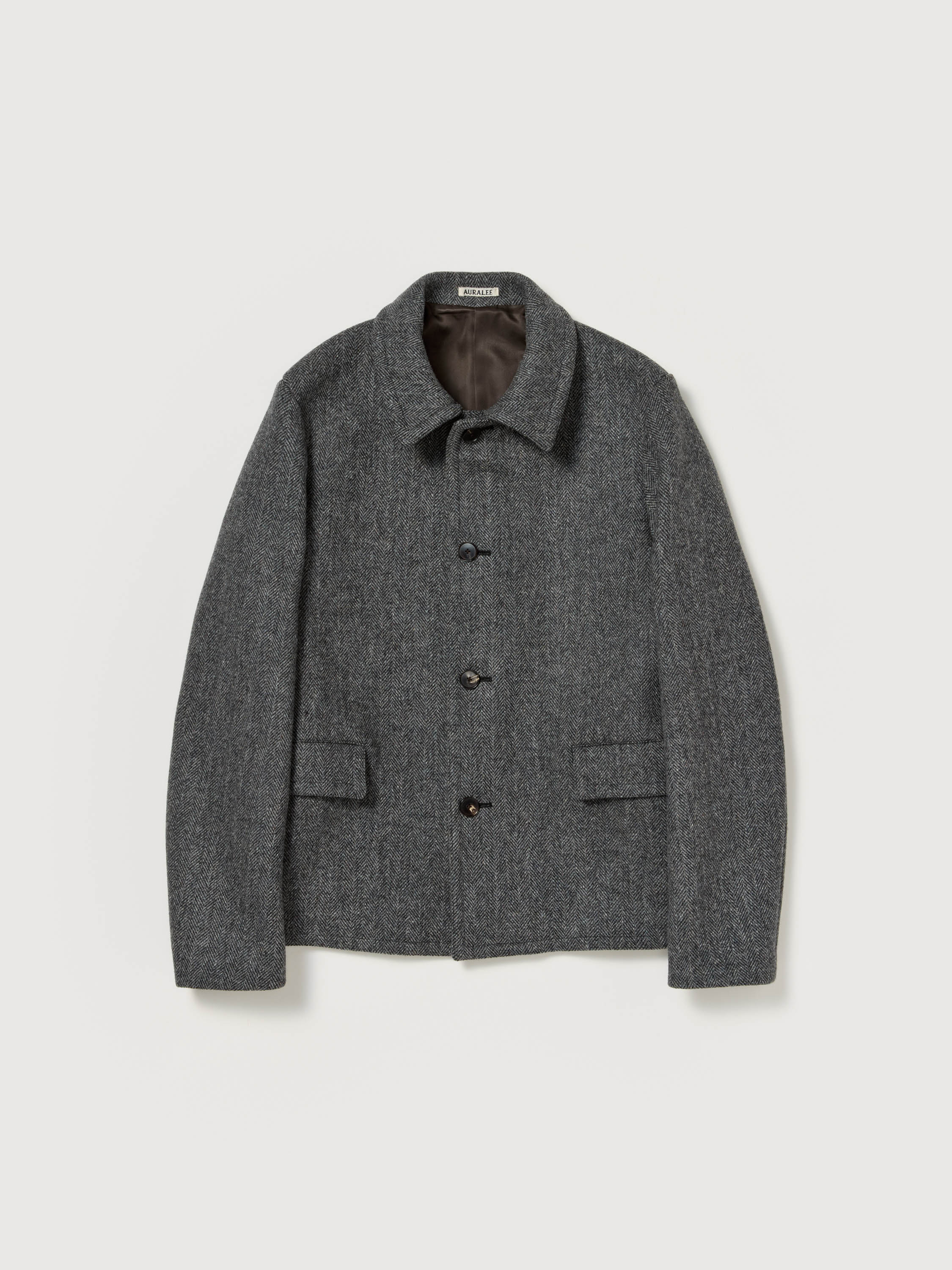 SHETLAND WOOL DOUBLE CLOTH BLOUSON 詳細画像 GRAY HERRINGBONE 1