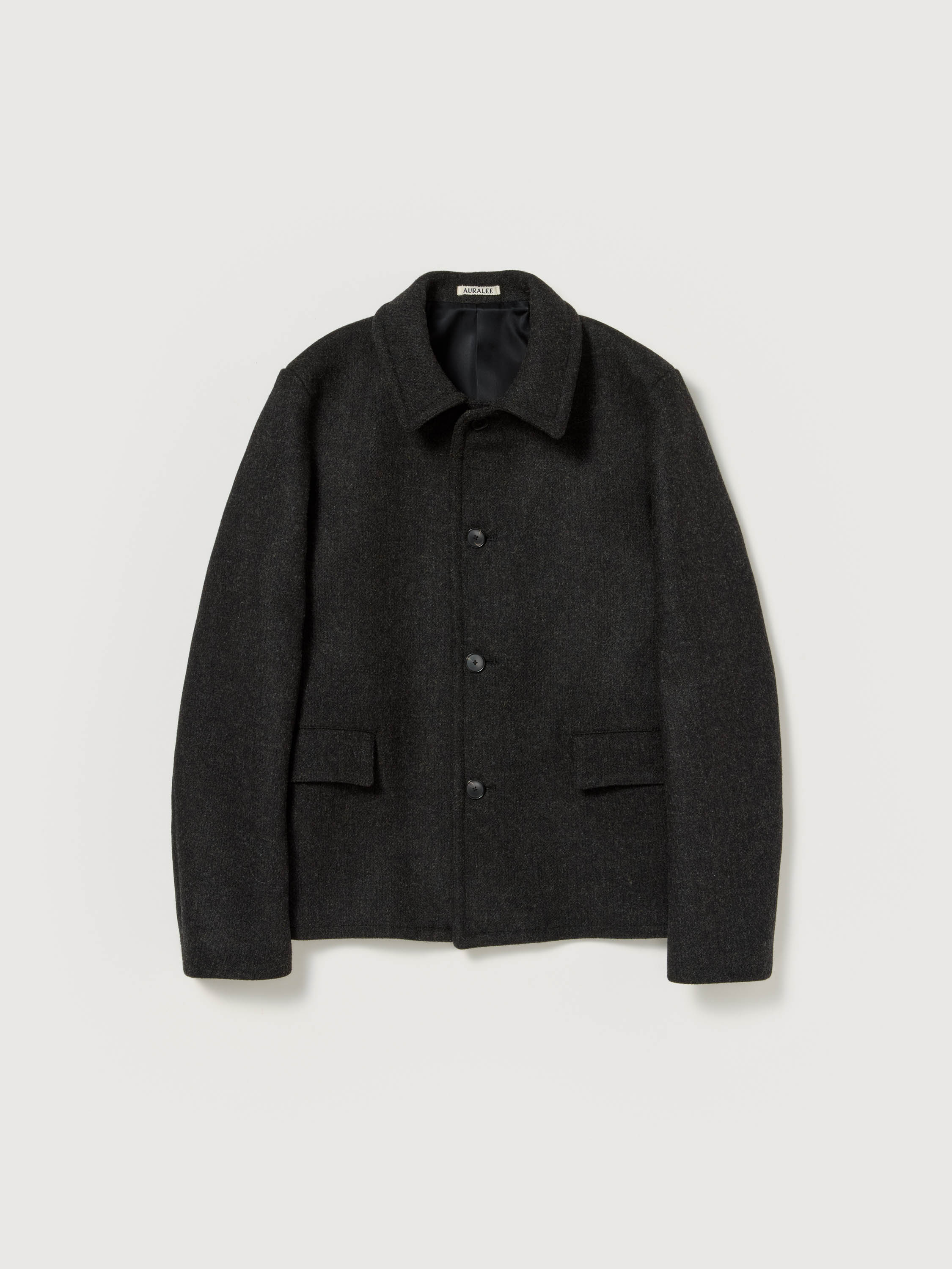 SHETLAND WOOL DOUBLE CLOTH BLOUSON 詳細画像 DARK CHARCOAL 6