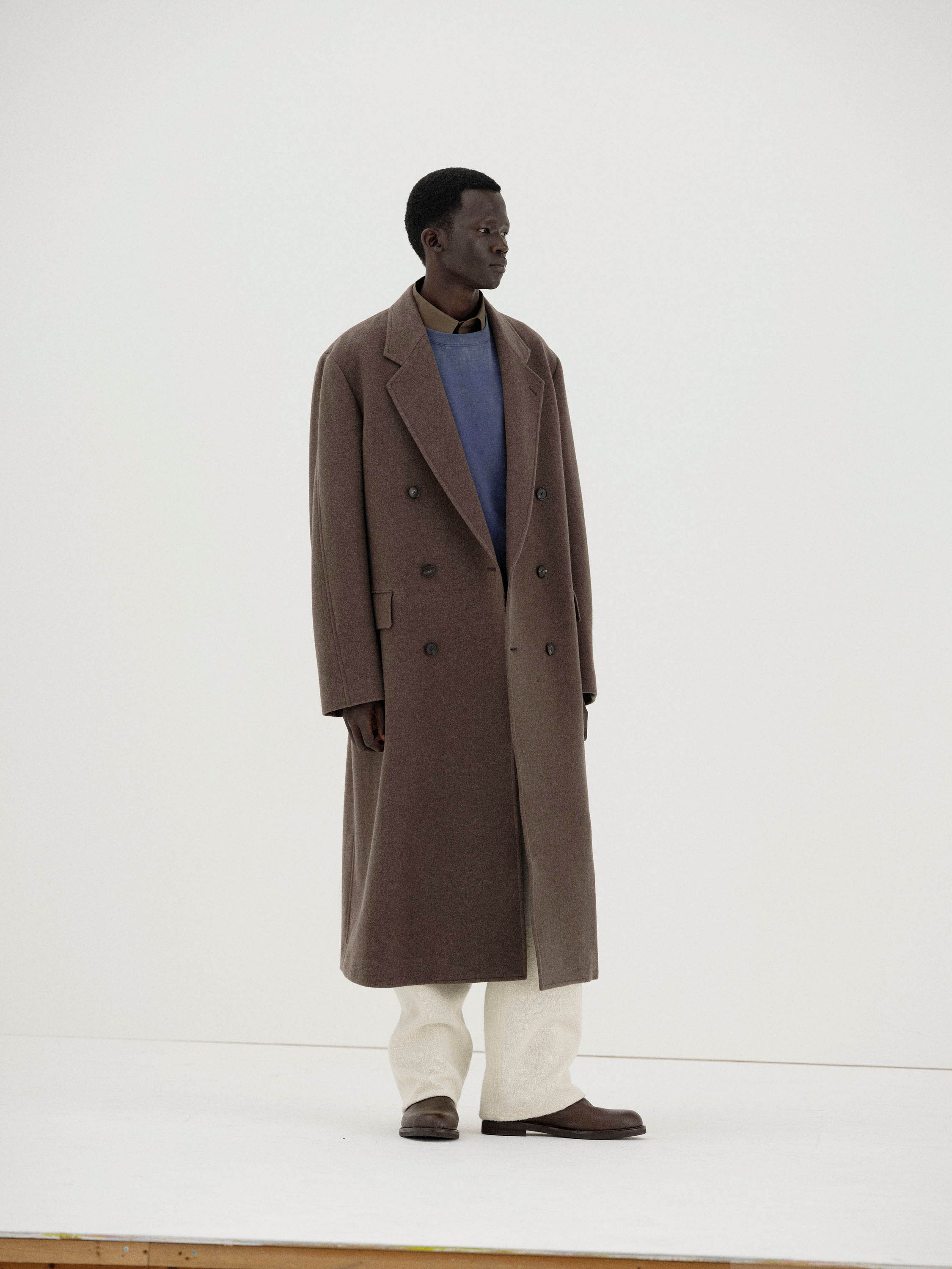 SUPER FINE WOOL MOSSER CHESTERFIELD COAT 詳細画像 TOP BROWN 4