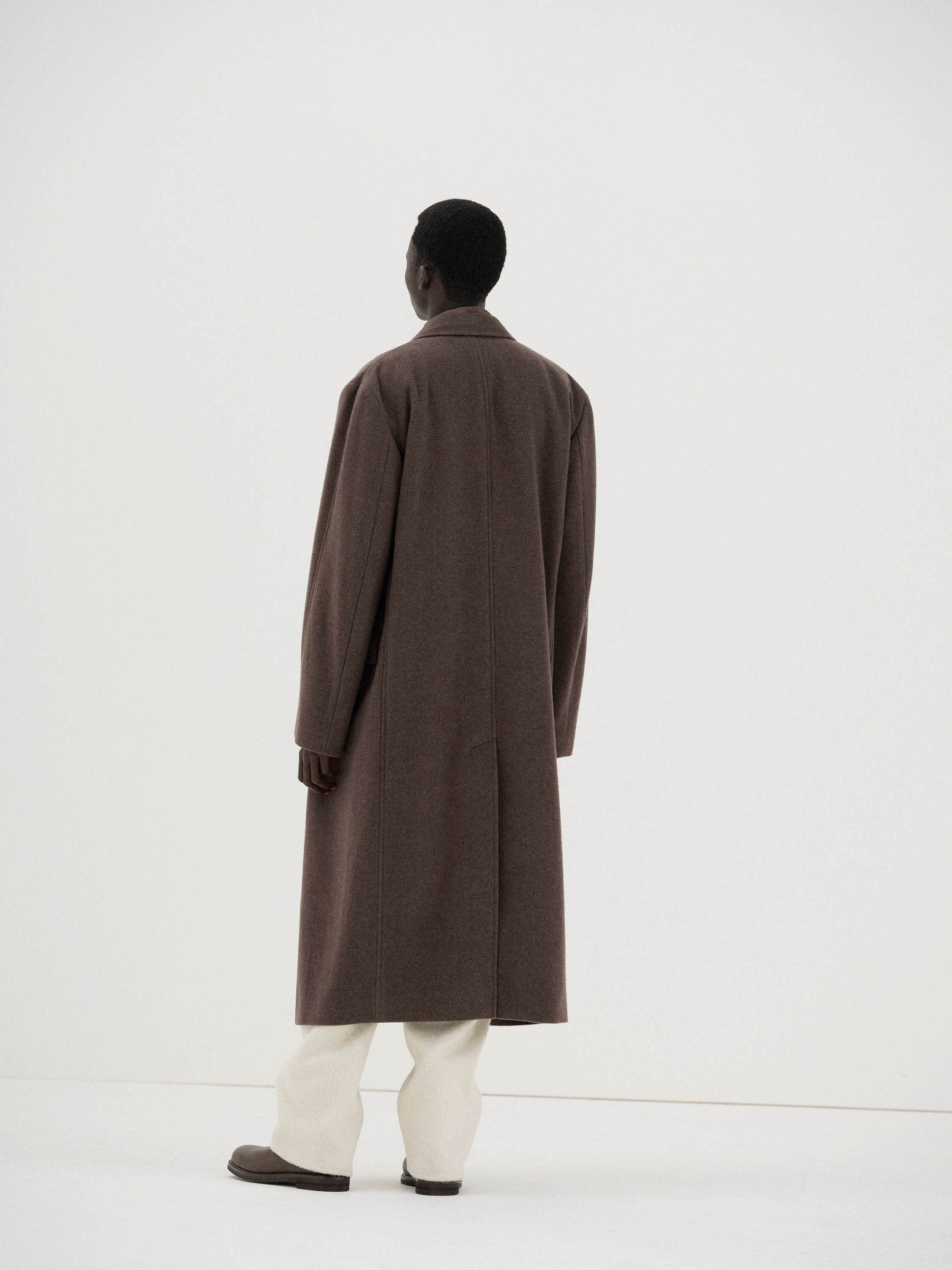 SUPER FINE WOOL MOSSER CHESTERFIELD COAT 詳細画像 TOP BROWN 5