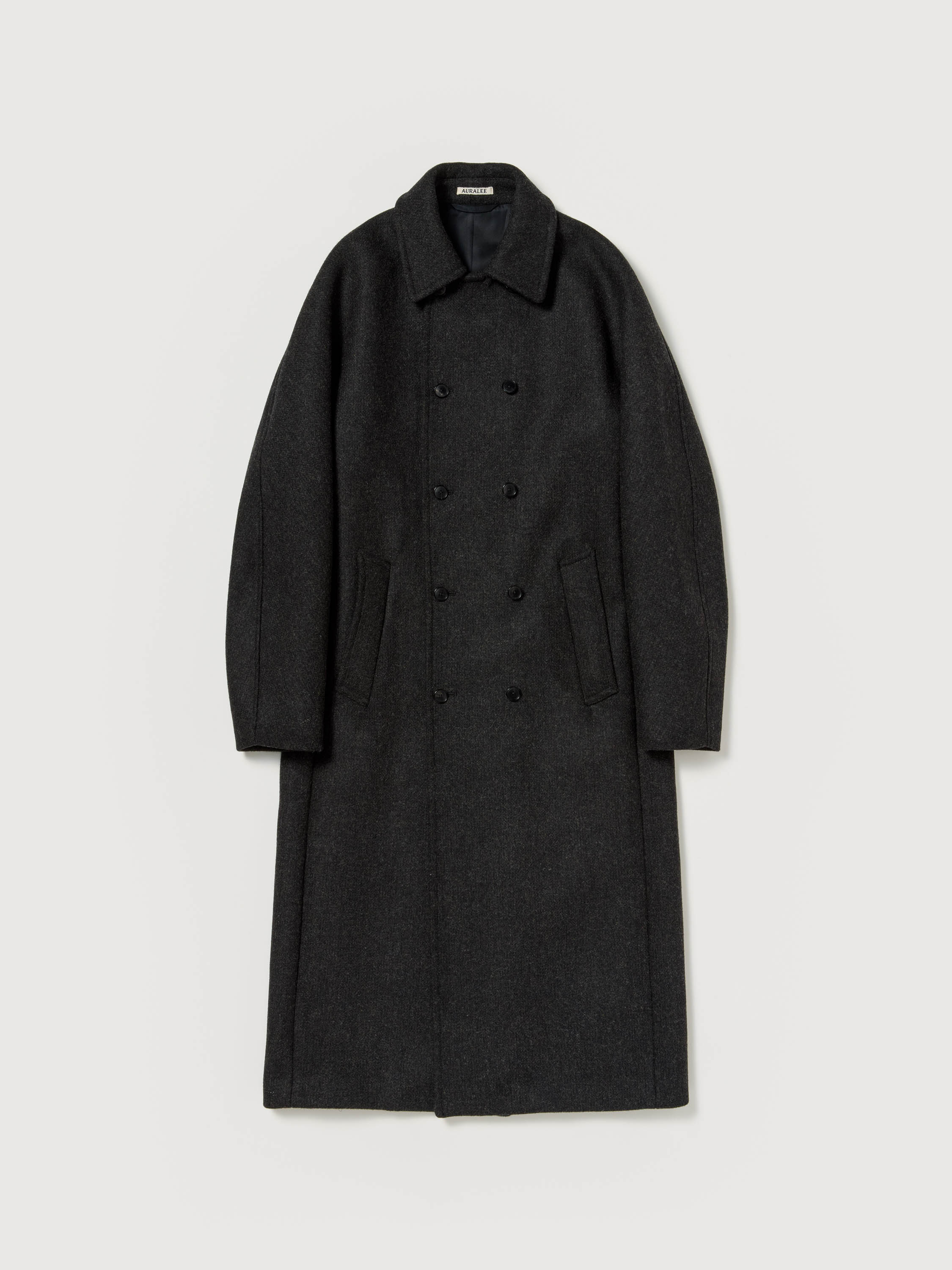 SHETLAND WOOL DOUBLE CLOTH COAT - AURALEE Official Website