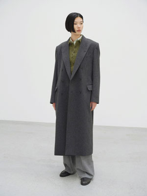 CASHMERE MOLESKIN COAT