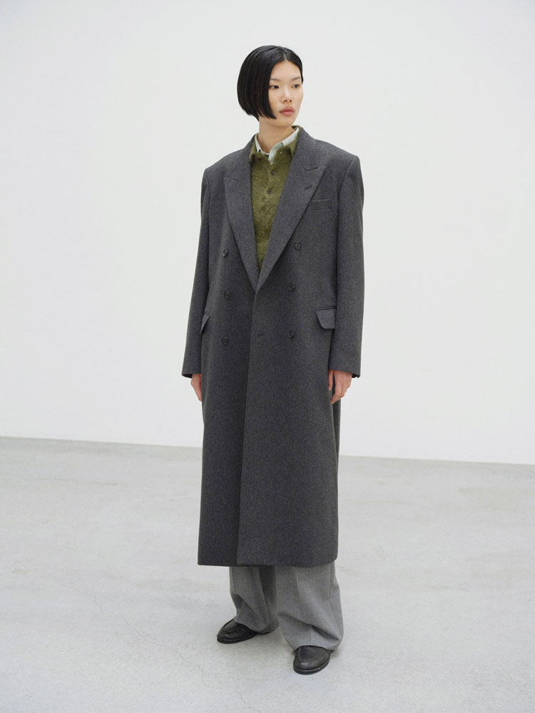 CASHMERE MOLESKIN COAT