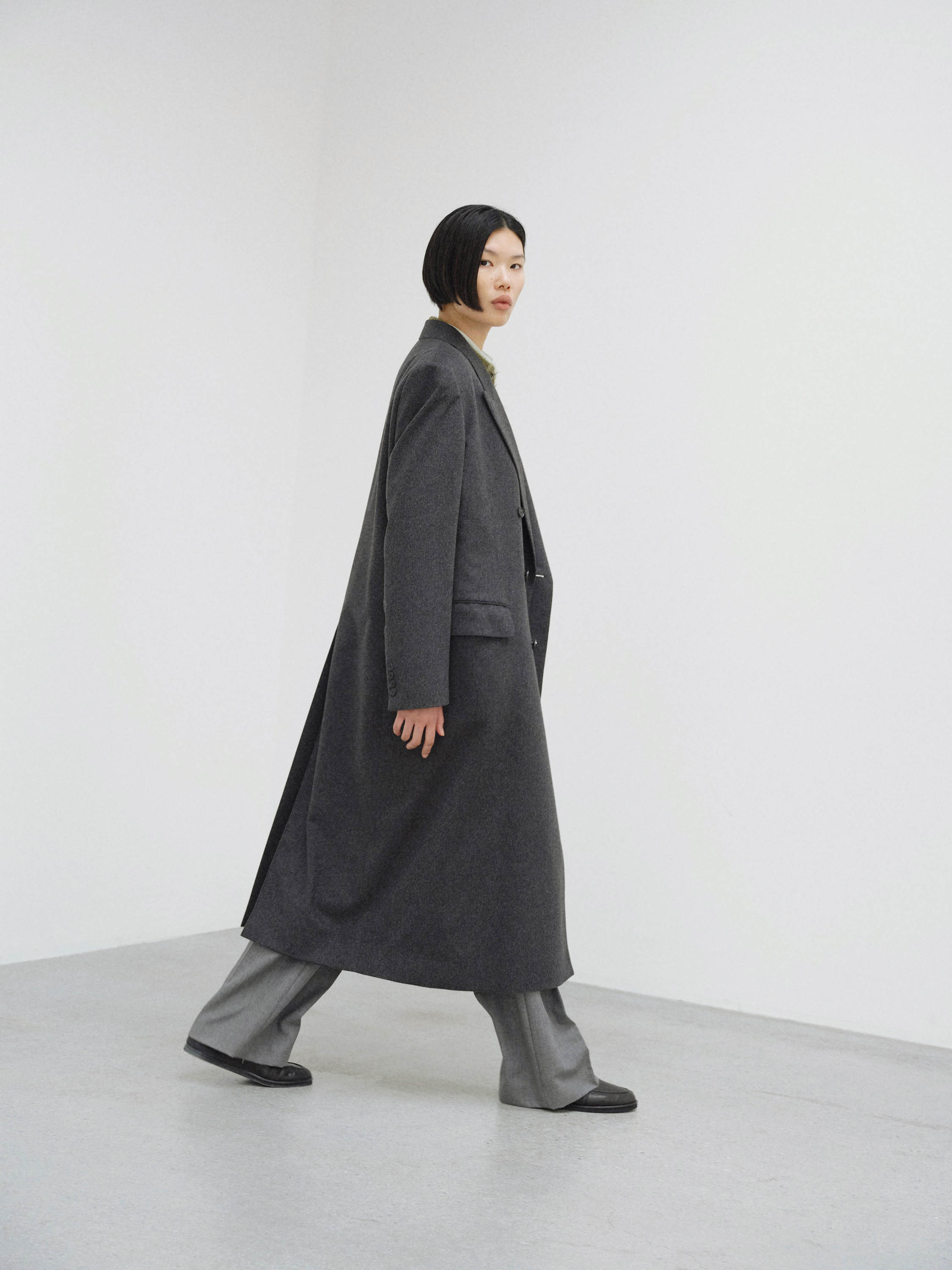 CASHMERE MOLESKIN COAT 詳細画像 TOP CHARCOAL 3
