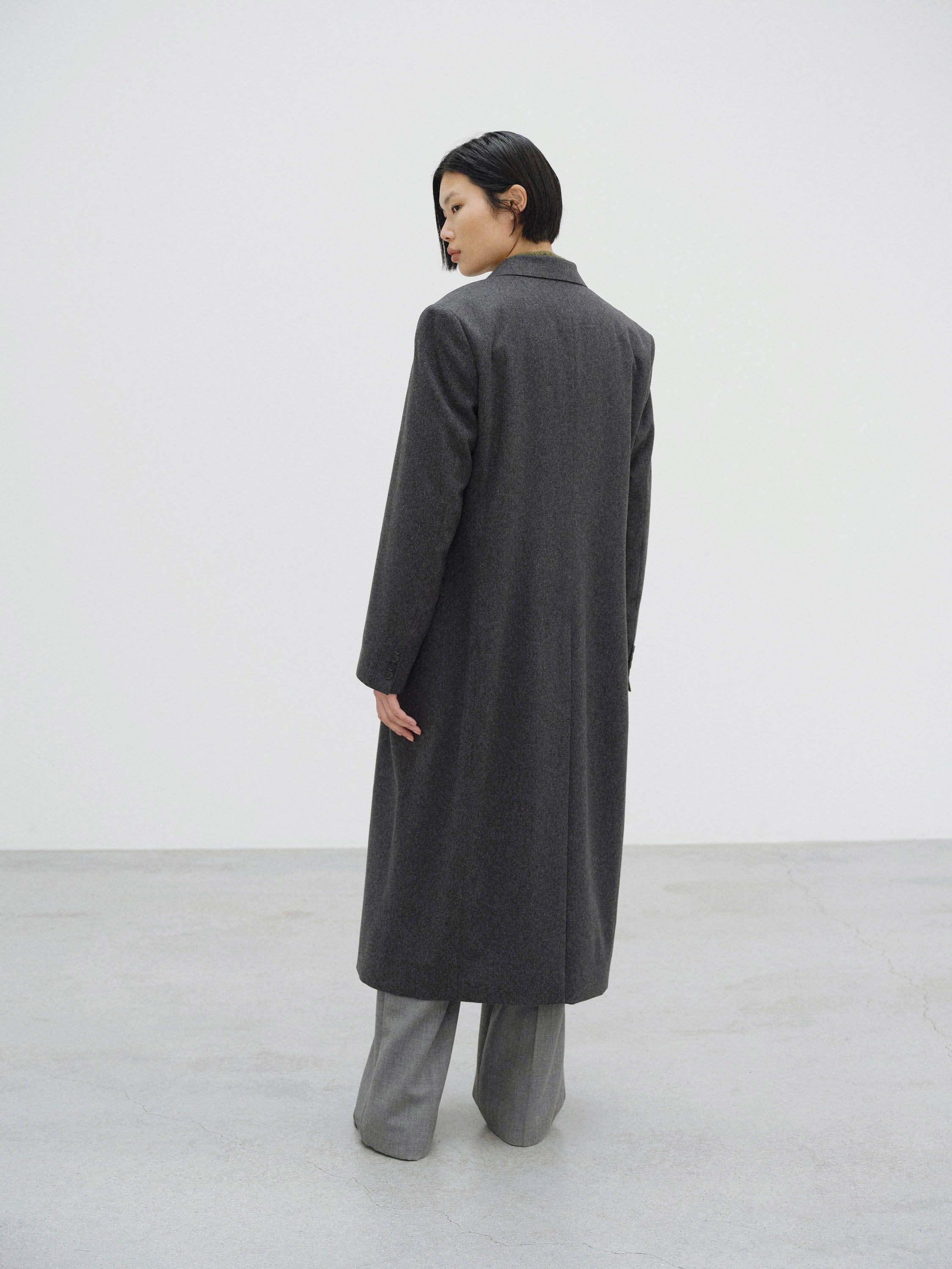 CASHMERE MOLESKIN COAT 詳細画像 TOP CHARCOAL 5
