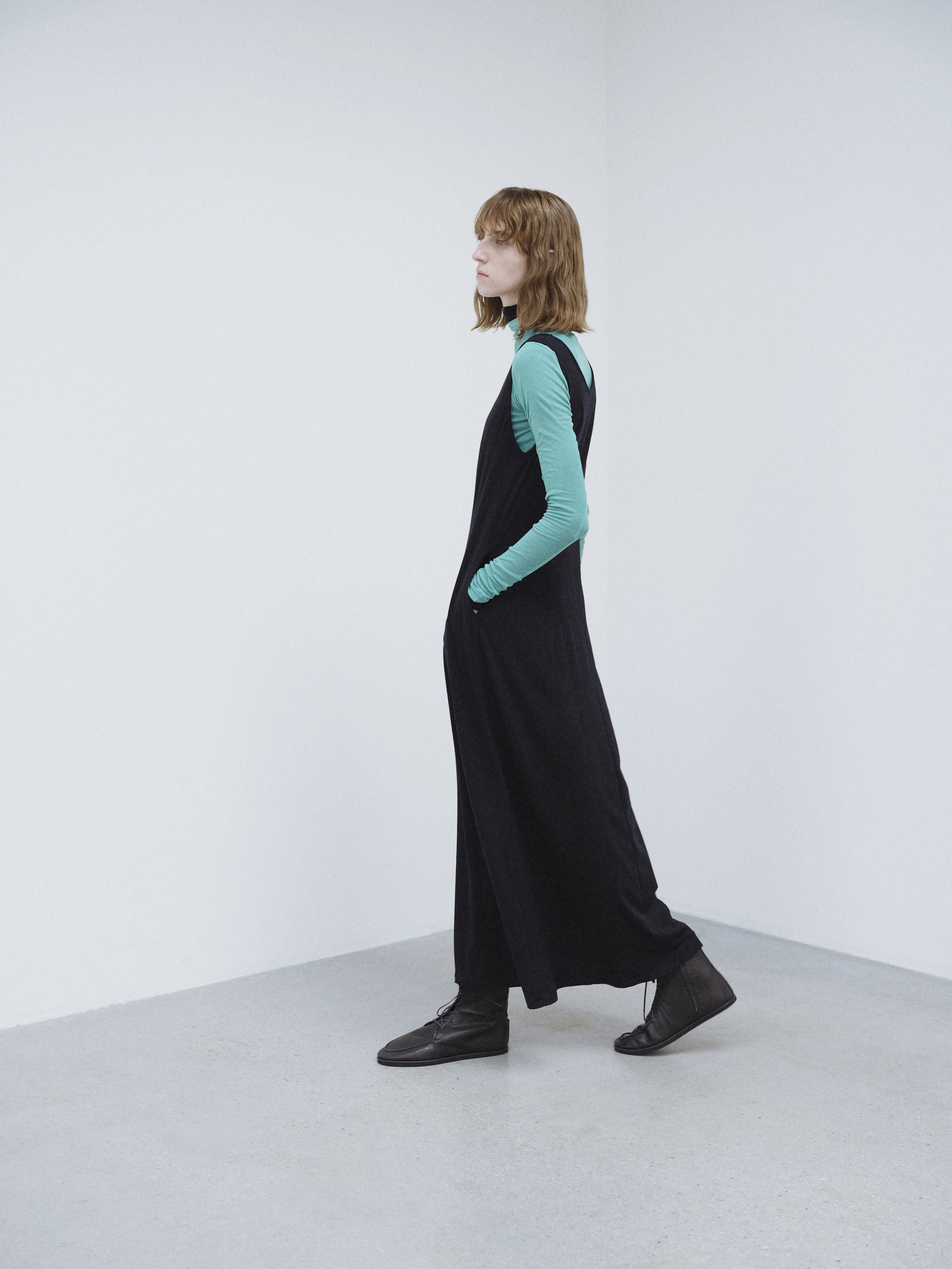 WOOL SOFT JERSEY DRESS 詳細画像 BLACK 2