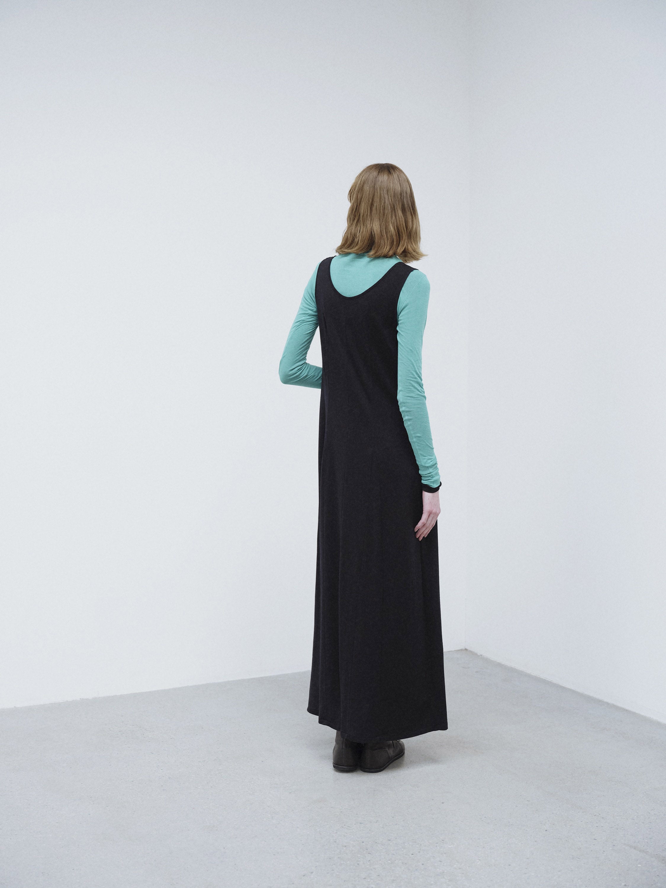 WOOL SOFT JERSEY DRESS 詳細画像 BLACK 4