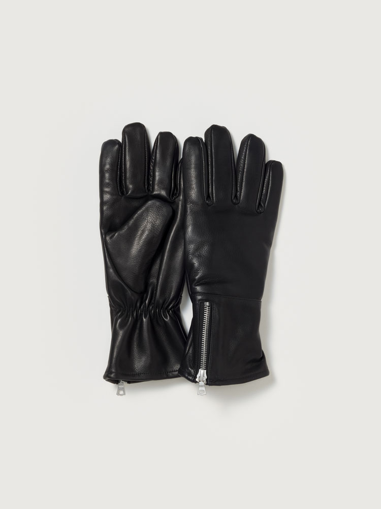 【AURALEE】 Cashmere Knit Lether Gloves AURALEE cashmere knit leather gloves
