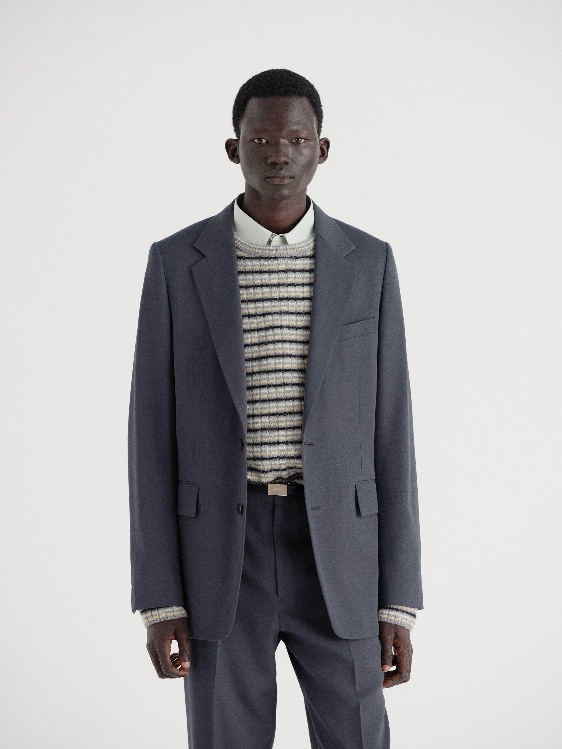 LIGHT WOOL MAX GABARDINE JACKET 詳細画像 DARK GRAY 1
