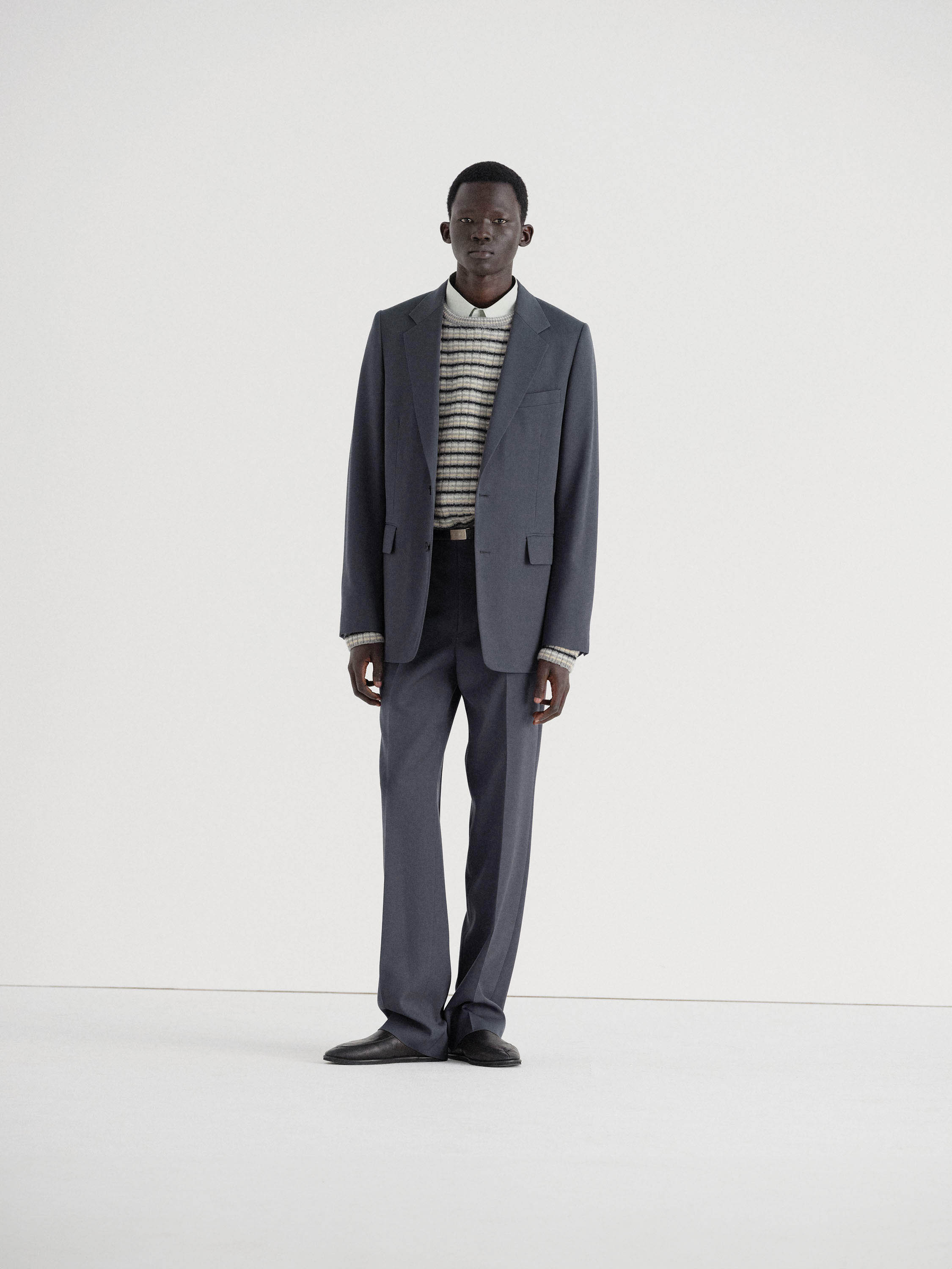LIGHT WOOL MAX GABARDINE JACKET 詳細画像 DARK GRAY 2