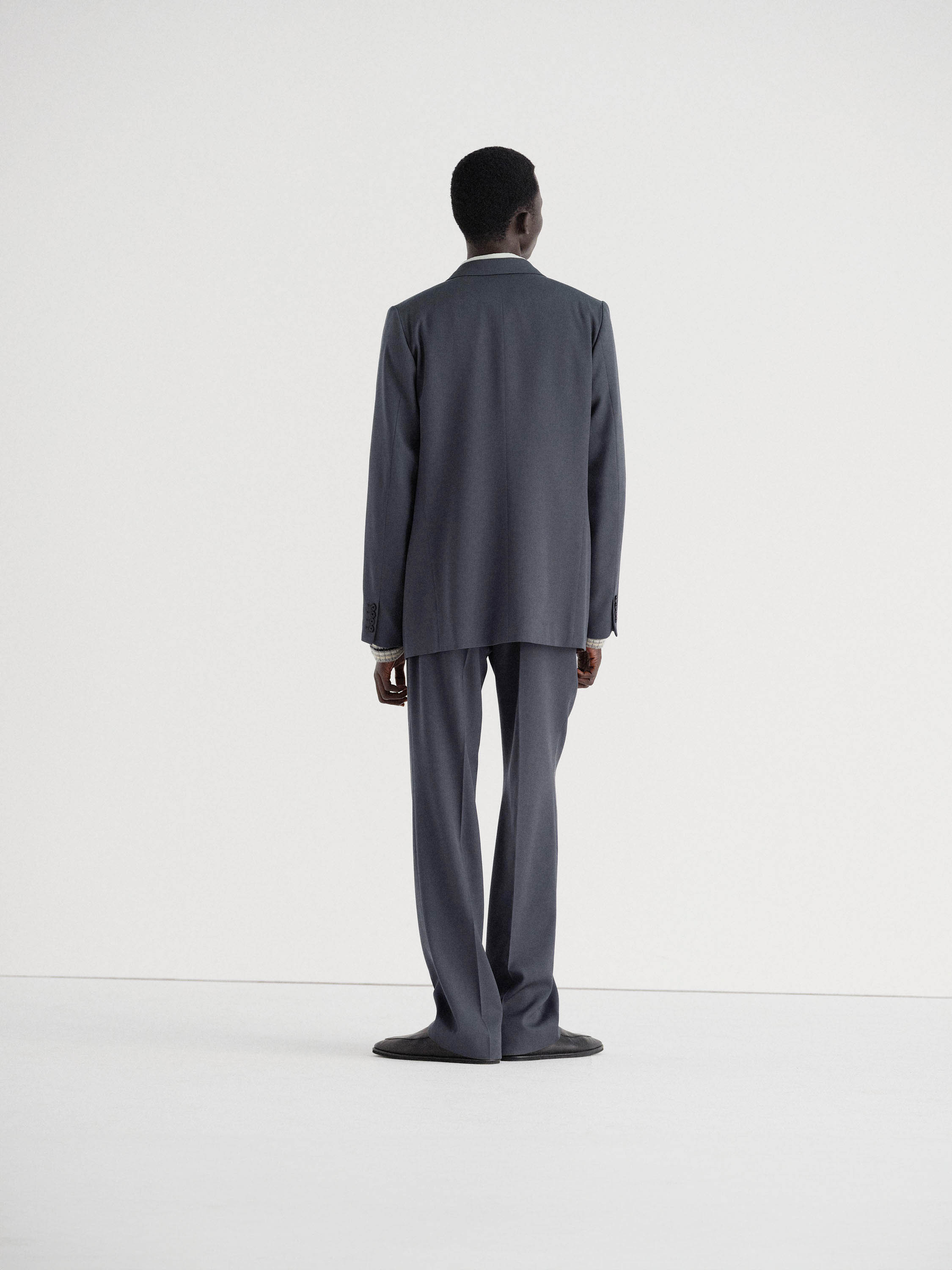 LIGHT WOOL MAX GABARDINE JACKET 詳細画像 DARK GRAY 4