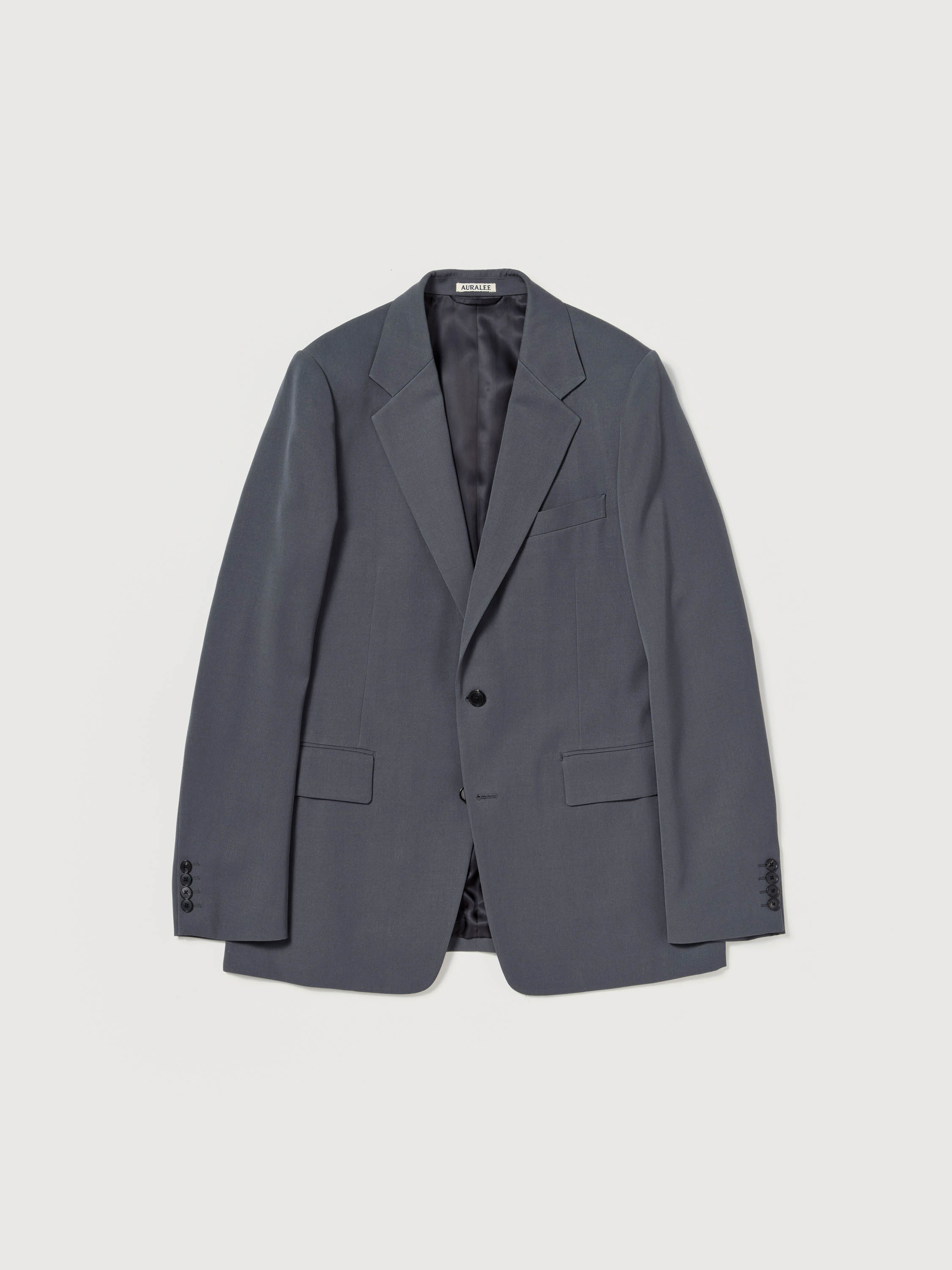 LIGHT WOOL MAX GABARDINE JACKET 詳細画像 DARK GRAY 5
