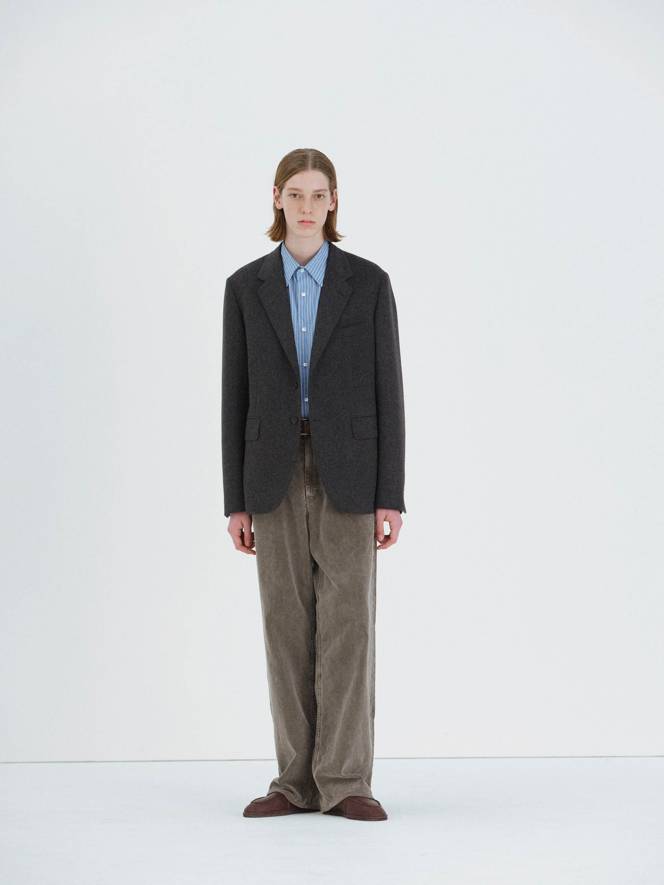 CASHMERE MOLESKIN JACKET 詳細画像 TOP CHARCOAL 2
