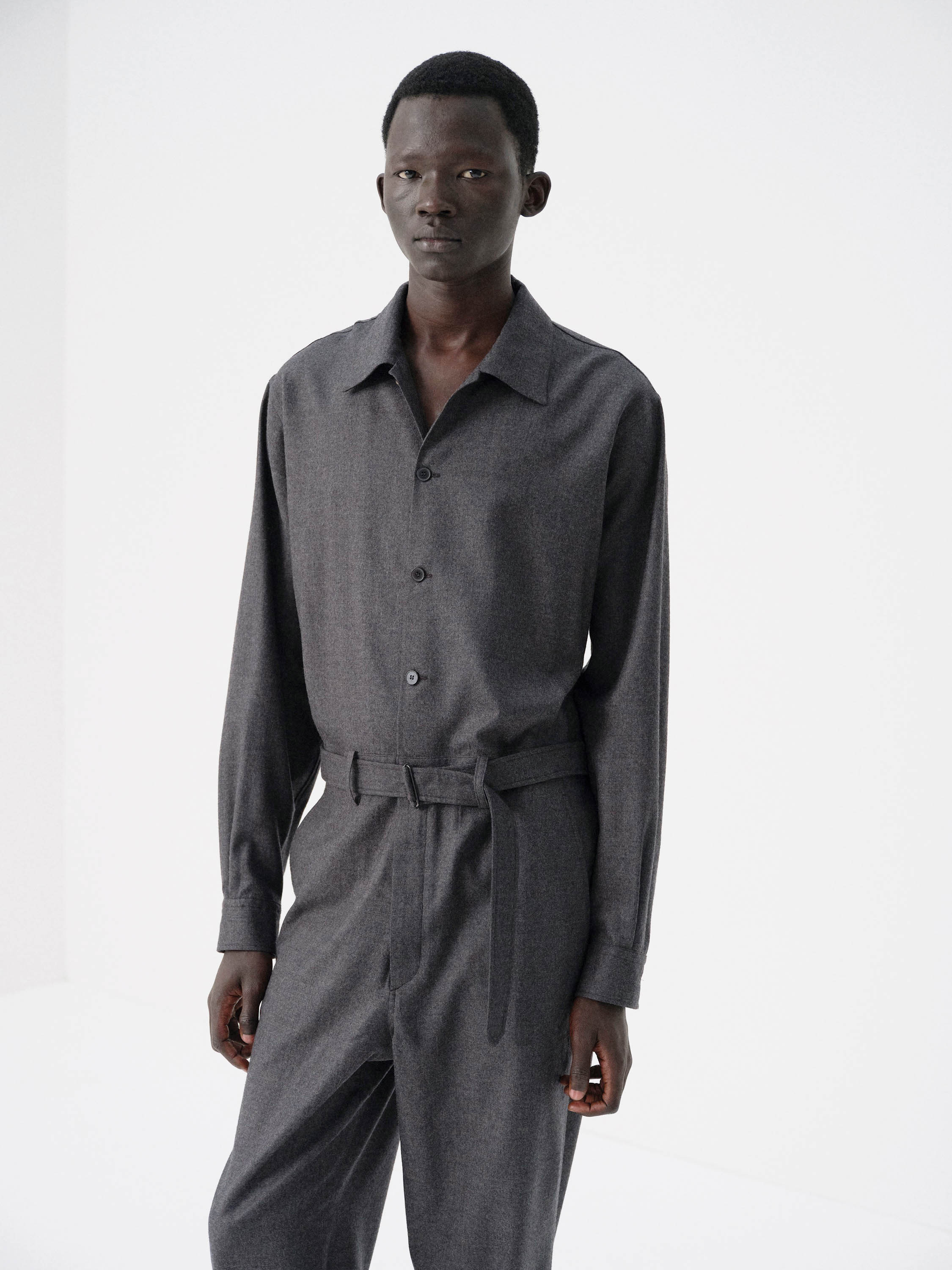 SUPER LIGHT WOOL JUMPSUIT 詳細画像 TOP CHARCOAL 1