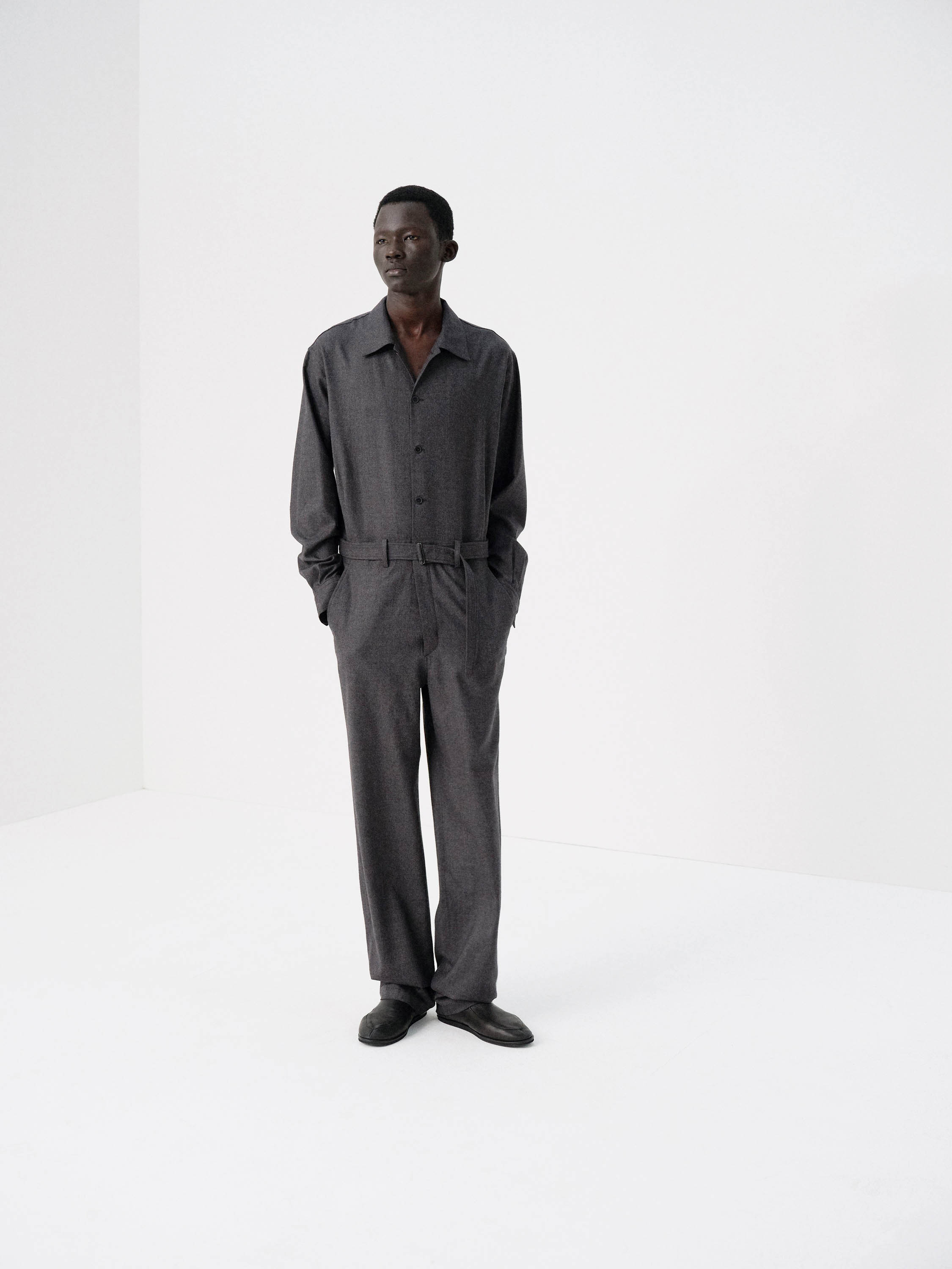 SUPER LIGHT WOOL JUMPSUIT 詳細画像 TOP CHARCOAL 2