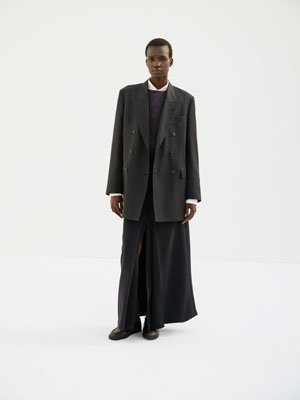 BLUEFACED WOOL DOUBLE-BREASTED JACKET