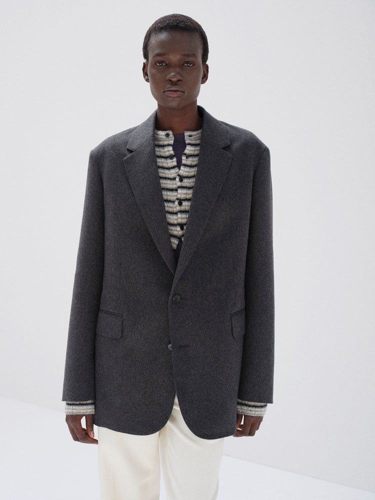 CASHMERE MOLESKIN JACKET