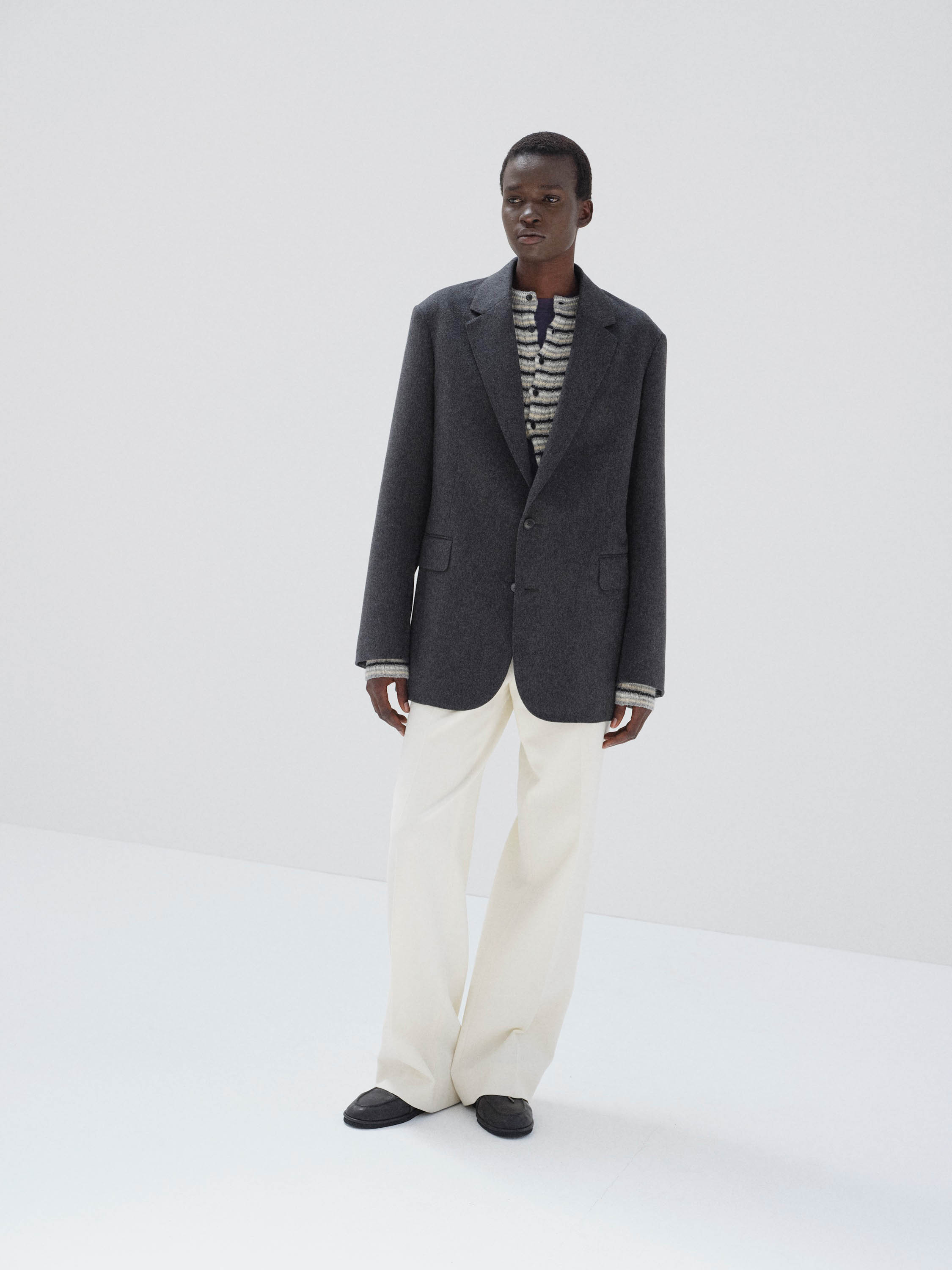 CASHMERE MOLESKIN JACKET 詳細画像 TOP CHARCOAL 2