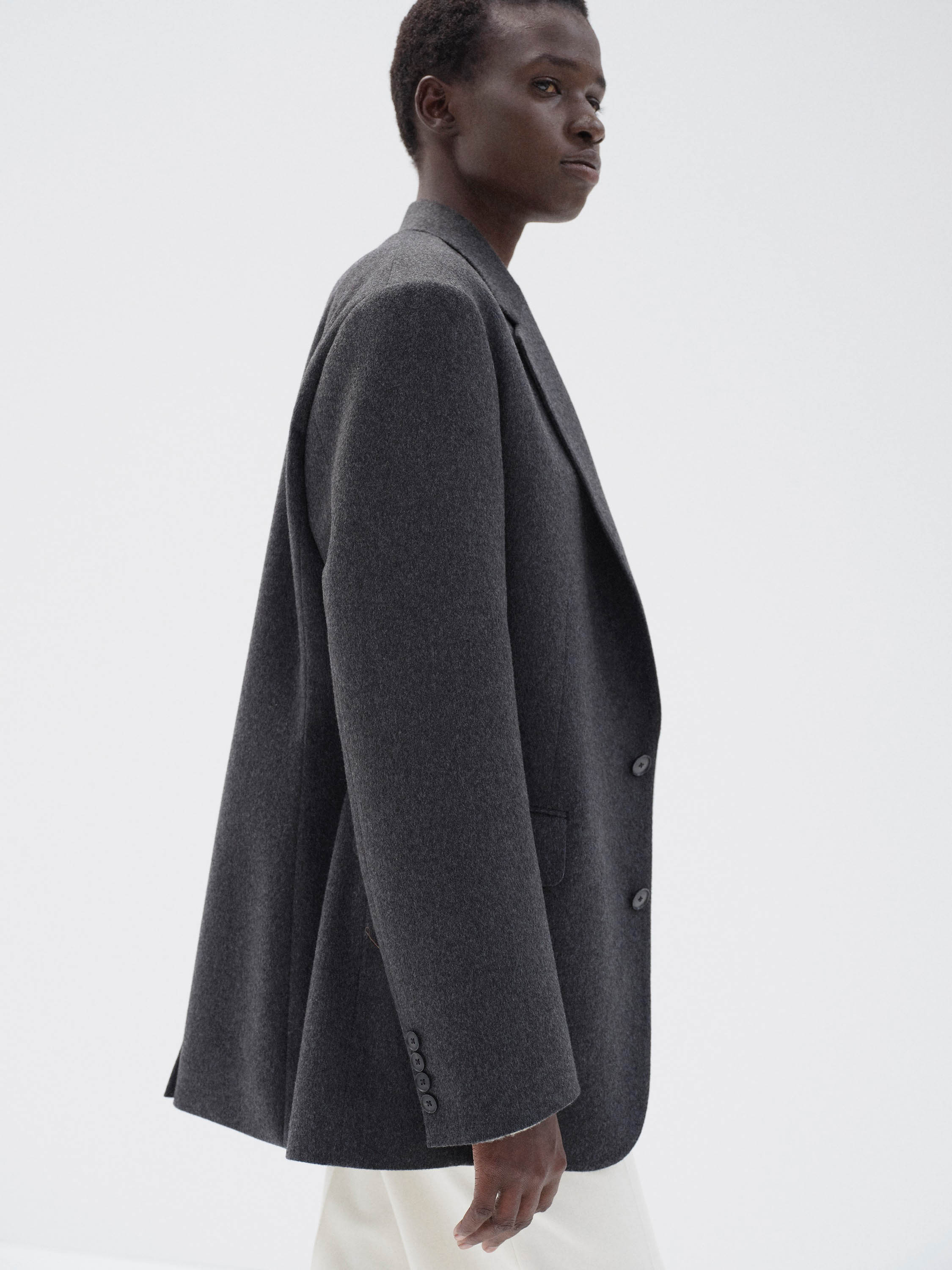 CASHMERE MOLESKIN JACKET 詳細画像 TOP CHARCOAL 3