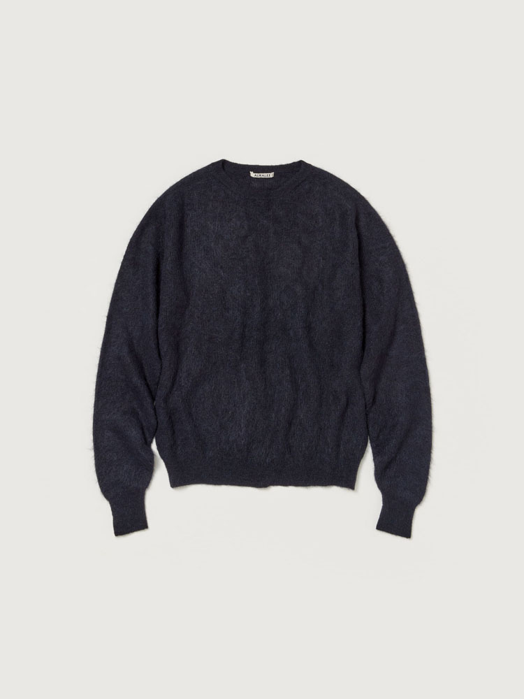 AURALEE オーラリー 20AW ALPACA WOOL KNIT BABY SURI ALPACA SHEER KNIT P/O - AURALEE Official Website