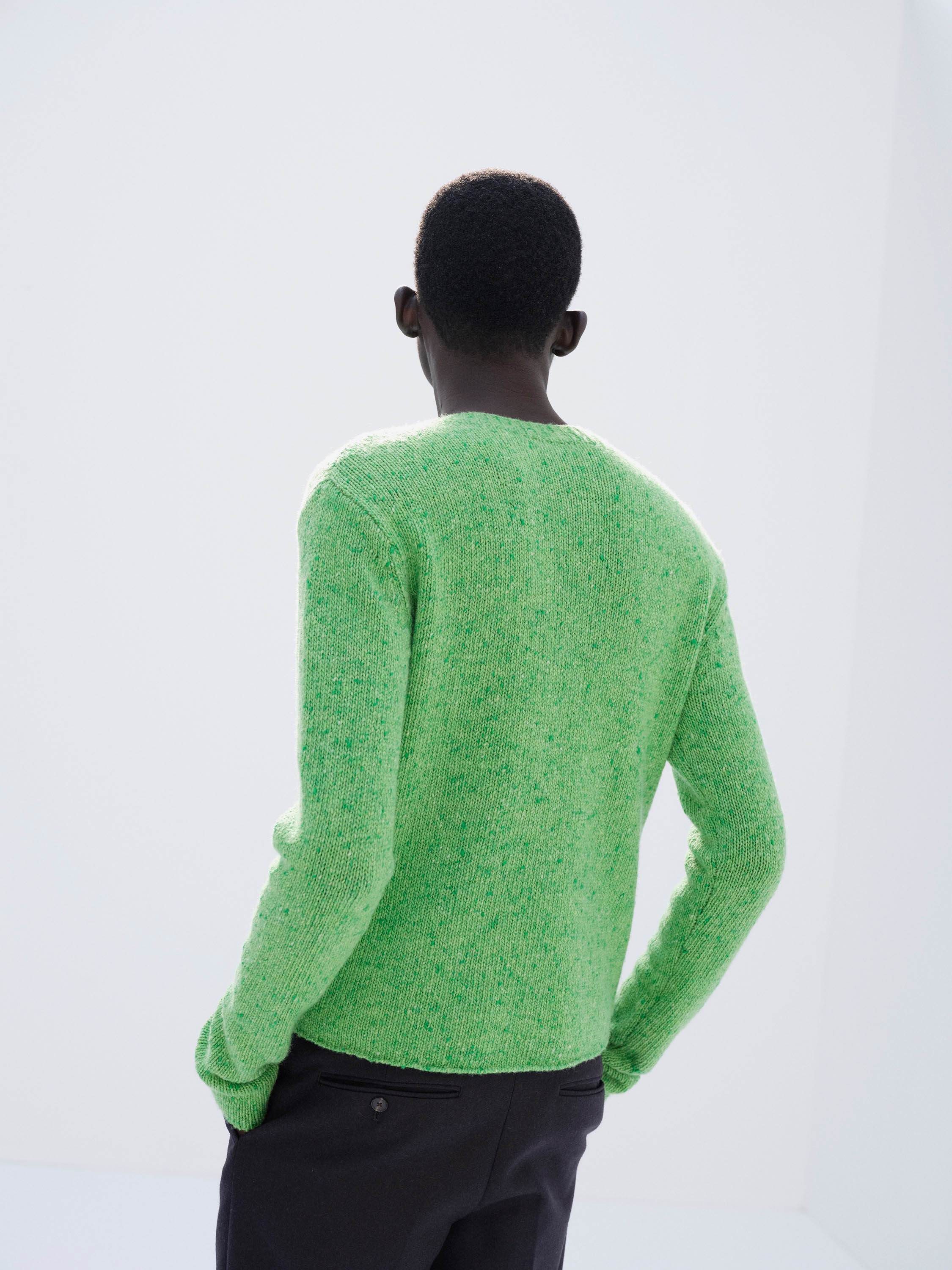 CASHMERE MELANGE KNIT P/O 詳細画像 TOP GREEN 3