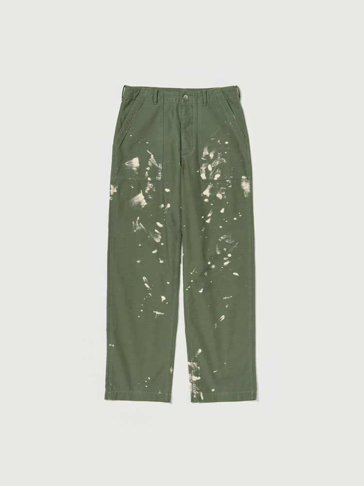WASHED BAGGY SATIN BLEACHED BAKER PANTS - AURALEE Official Website