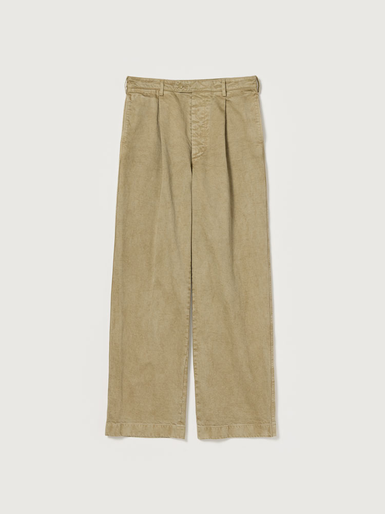 PRODUCT DYED FINX CHINO ONE-TUCK PANTS