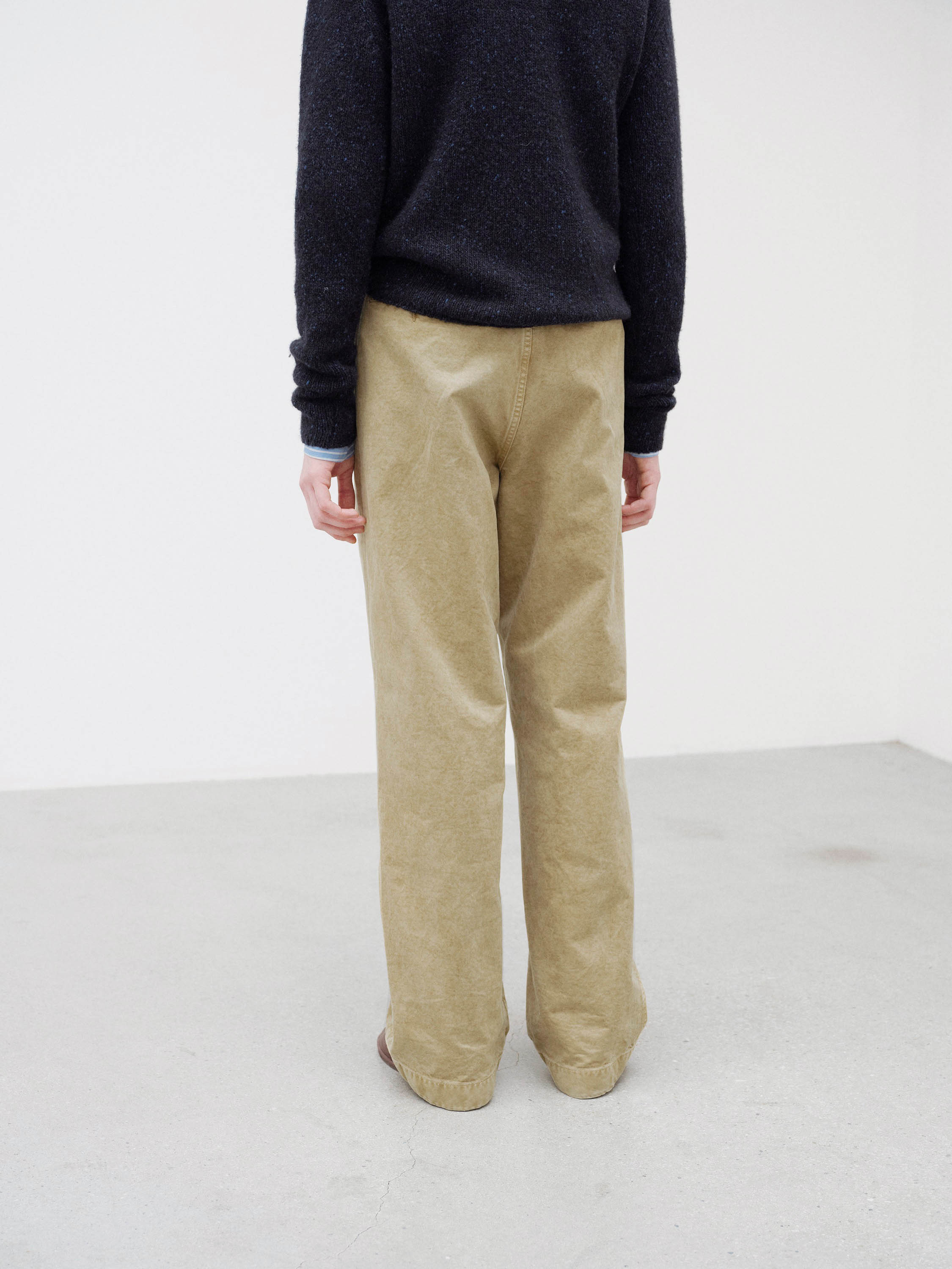 PRODUCT DYED FINX CHINO ONE-TUCK PANTS 詳細画像 BEIGE 3