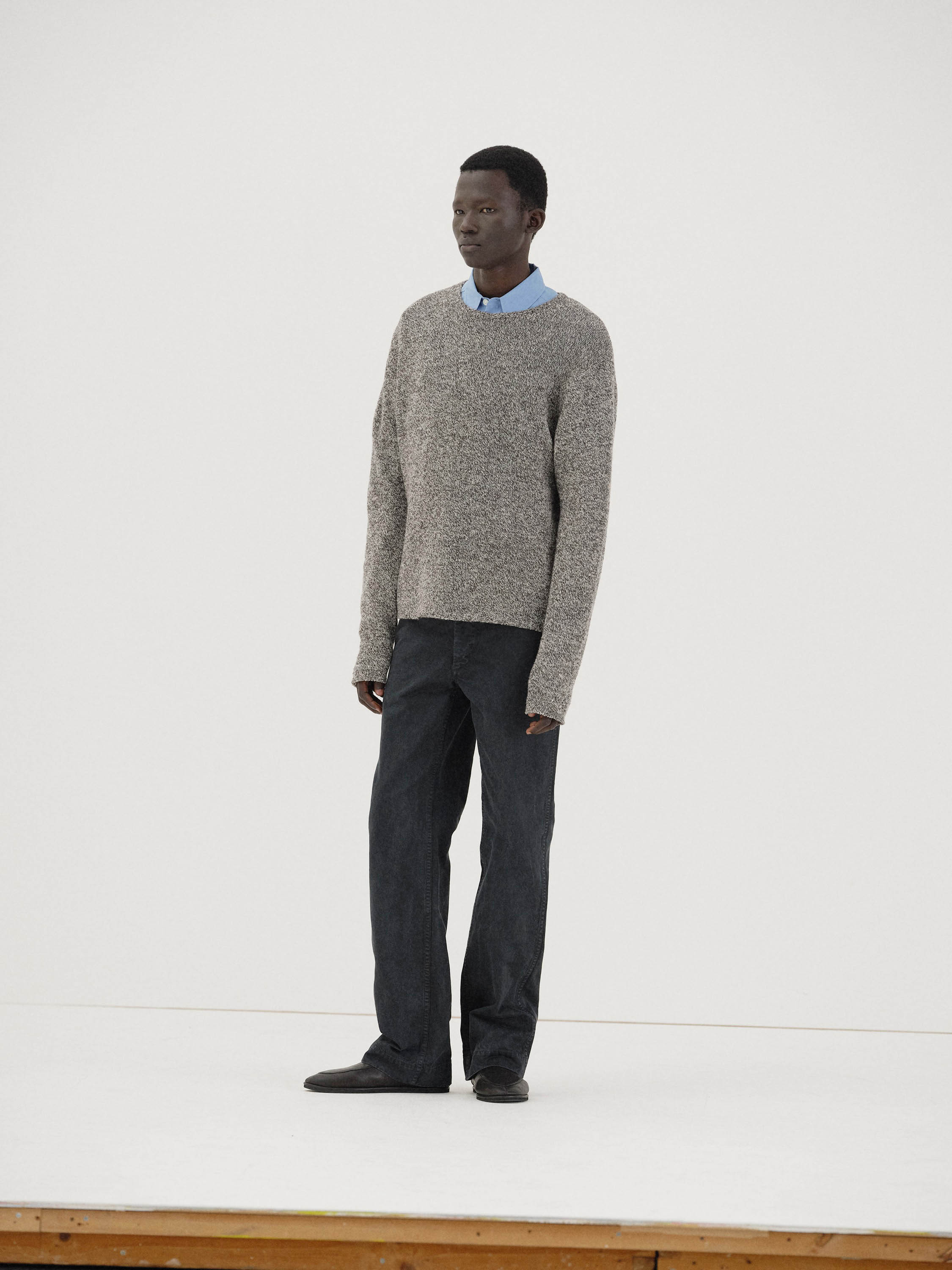 AIRY SILK WOOL KNIT P/O 詳細画像 TOP BLACK 1