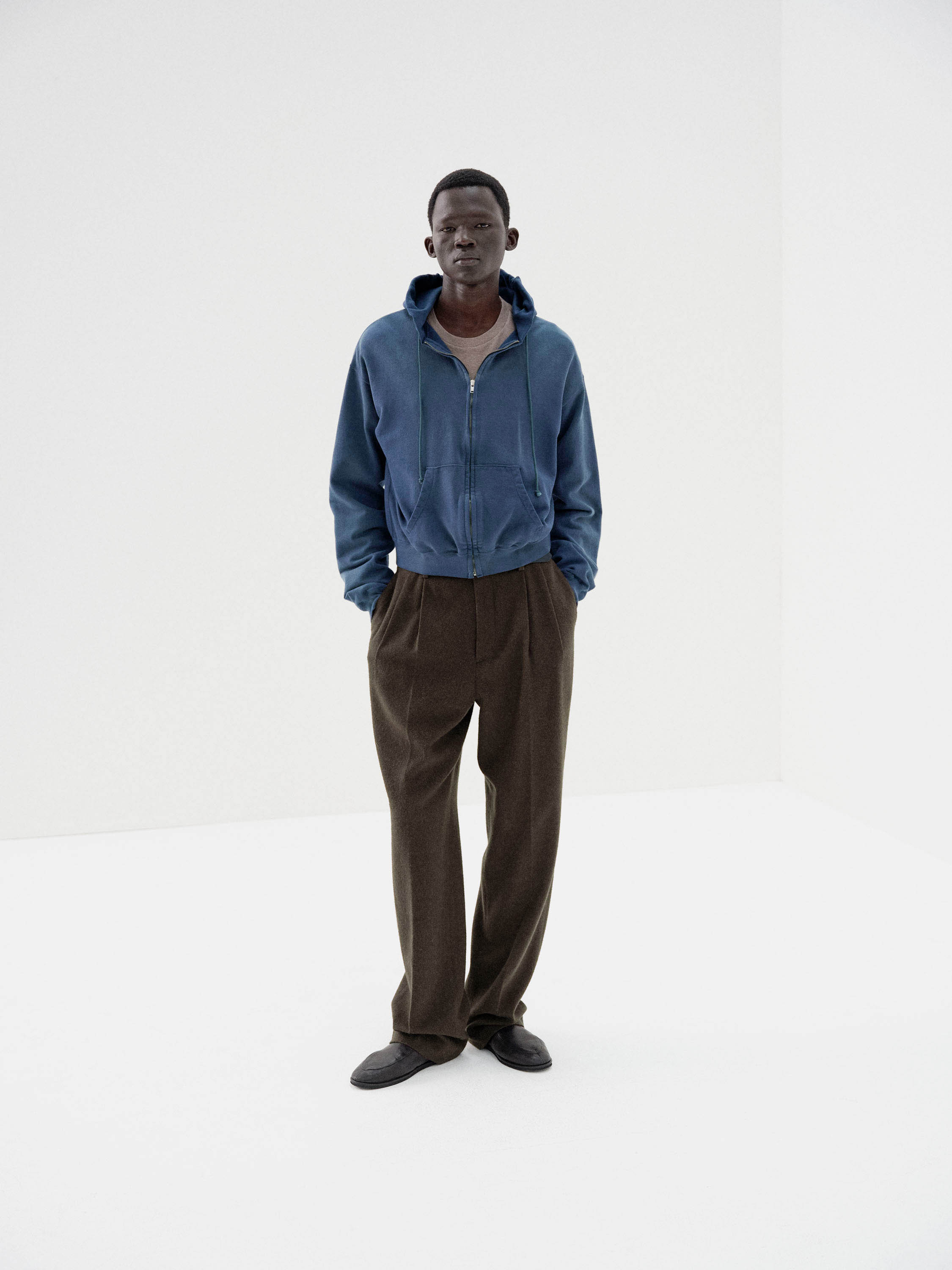 PRODUCT DYED PIMA LIGHT SWEAT ZIP PARKA 詳細画像 LIGHT NAVY 2
