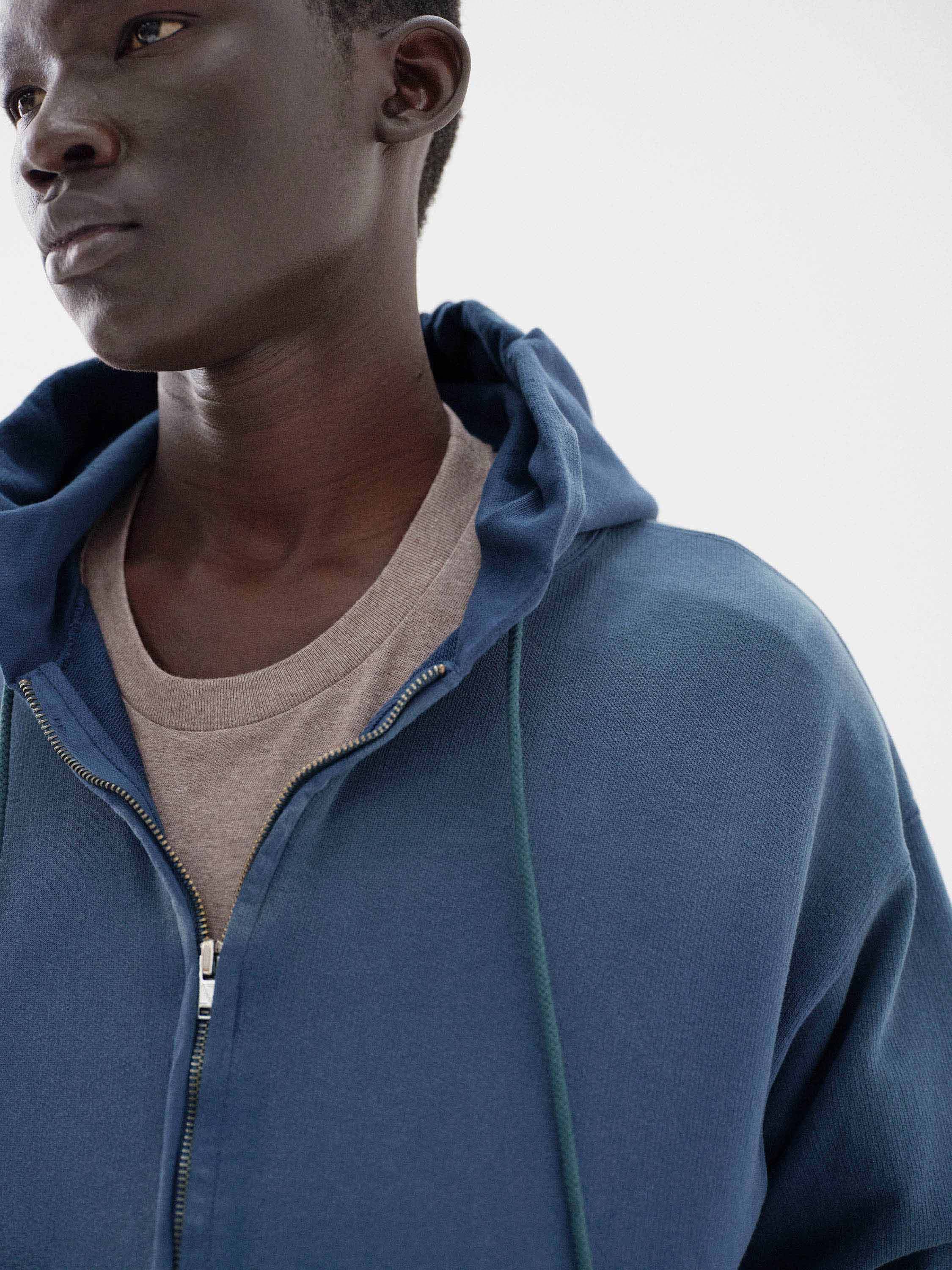 PRODUCT DYED PIMA LIGHT SWEAT ZIP PARKA 詳細画像 LIGHT NAVY 3