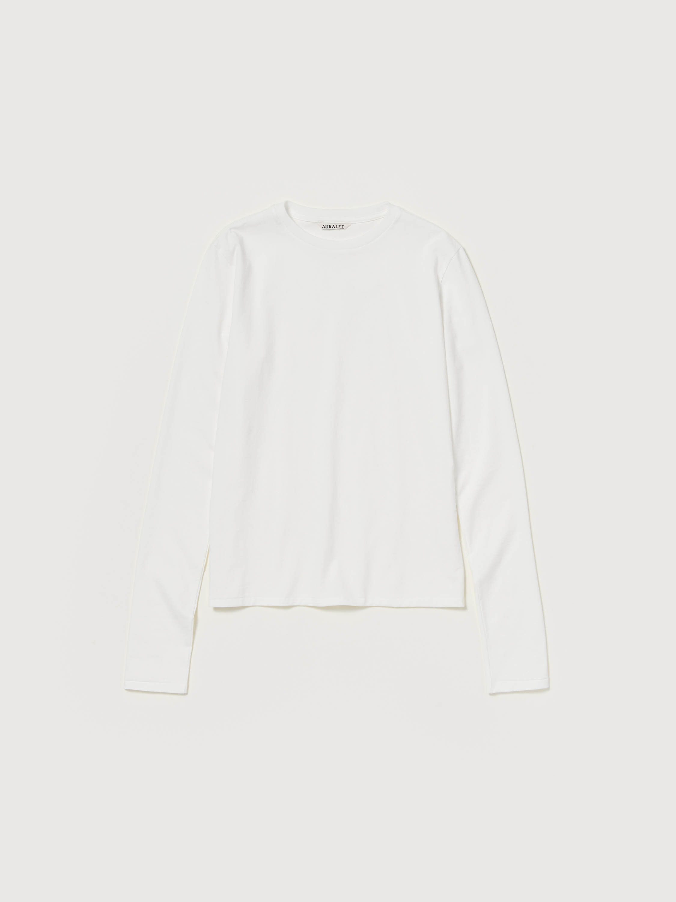 HIGH TWIST COTTON JERSEY L/S TEE 詳細画像 WHITE 1