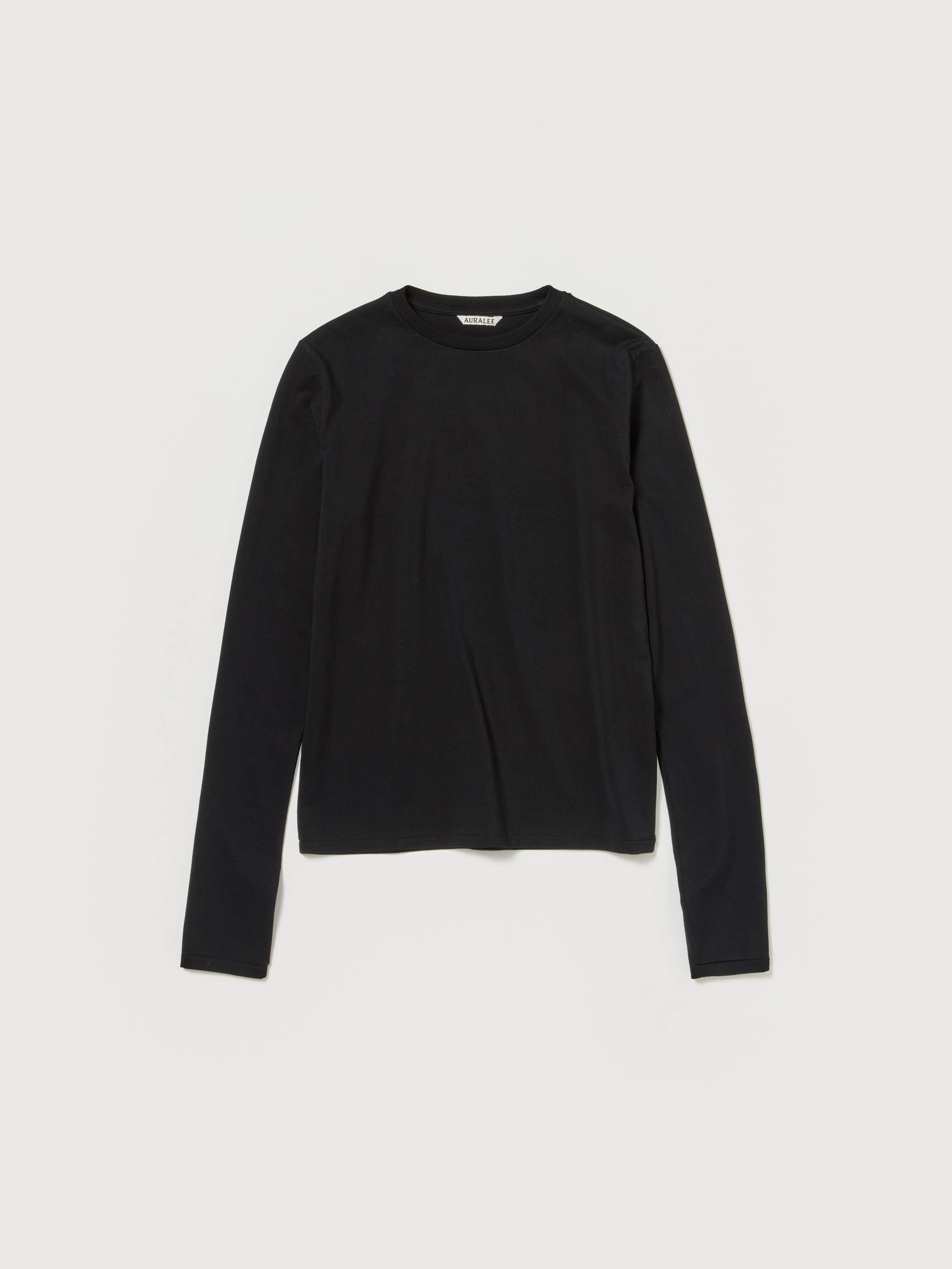 HIGH TWIST COTTON JERSEY L/S TEE 詳細画像 BLACK 1
