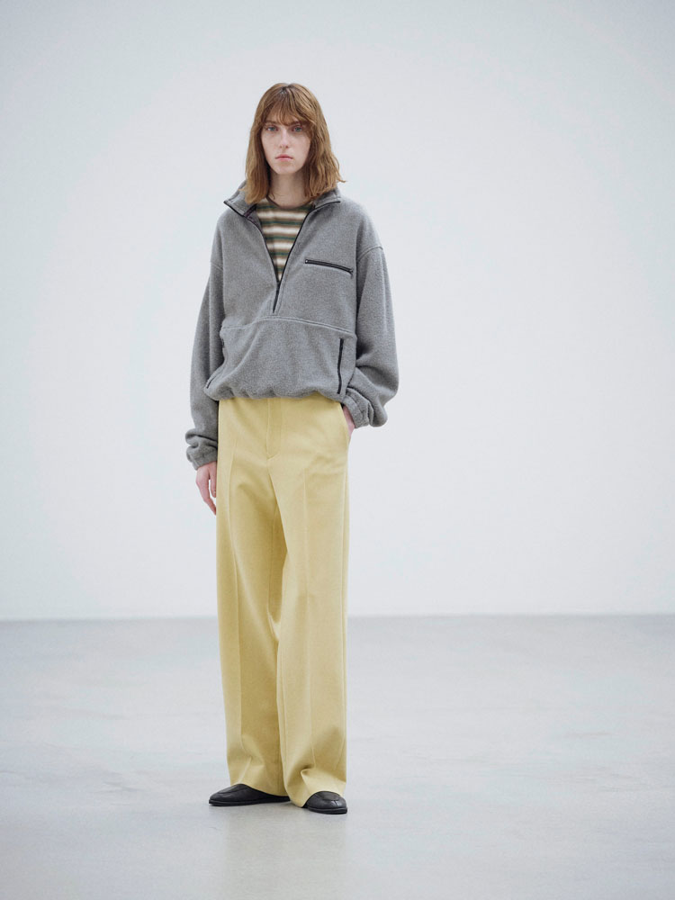 TENSE WOOL DOUBLE CLOTH SLACKS